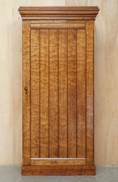 EXQUISITE ANTiQUE VICTORIAN HUNGARIAN CURLY ASH HOUSEKEEPERS CLOAKROOM CUPBOARD