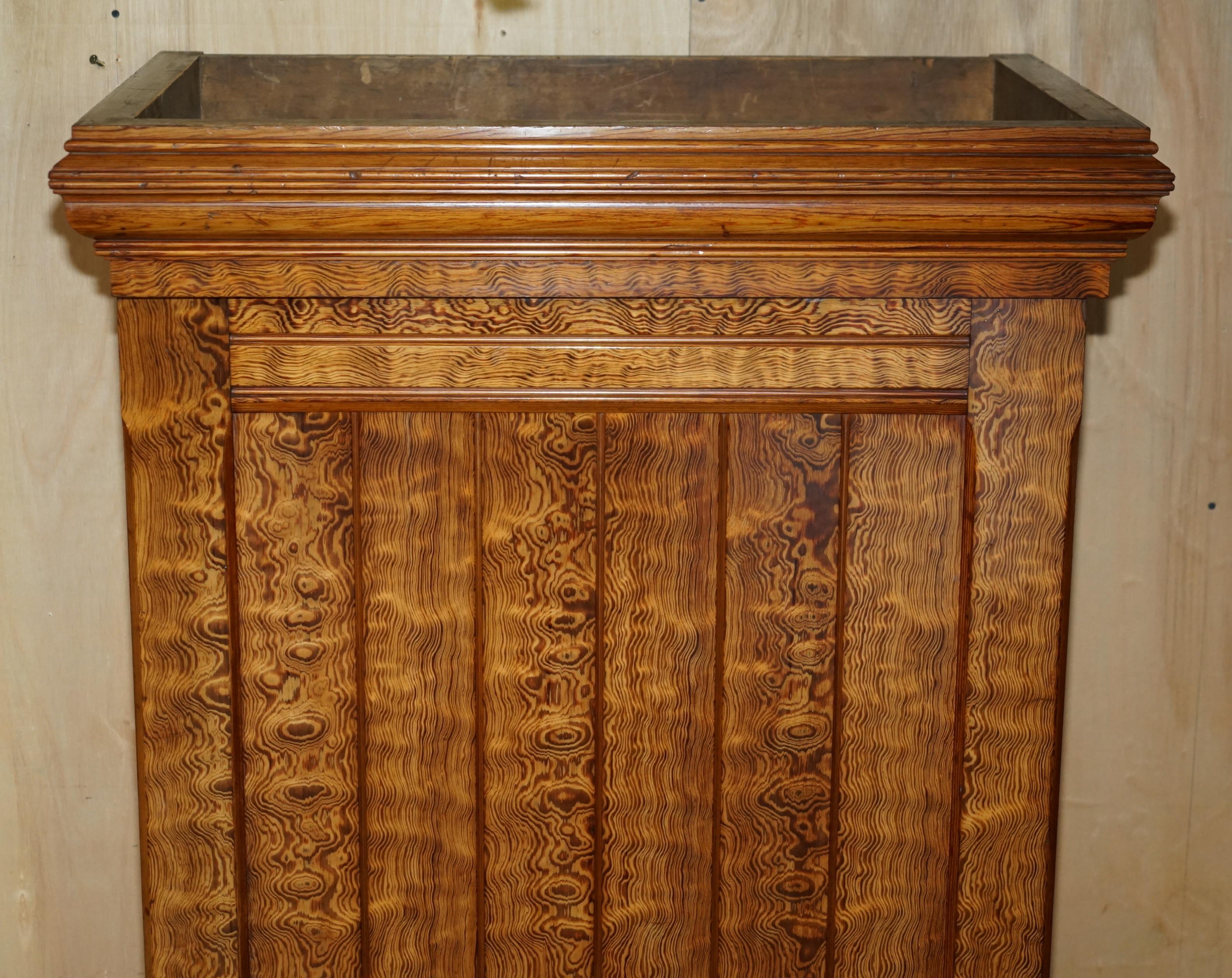 EXQUISITO ARMARIO DE ASEO DE ANTiQUE VICTORIANO HÚNGAR DE CENIZA RIZADA Victoriano en venta