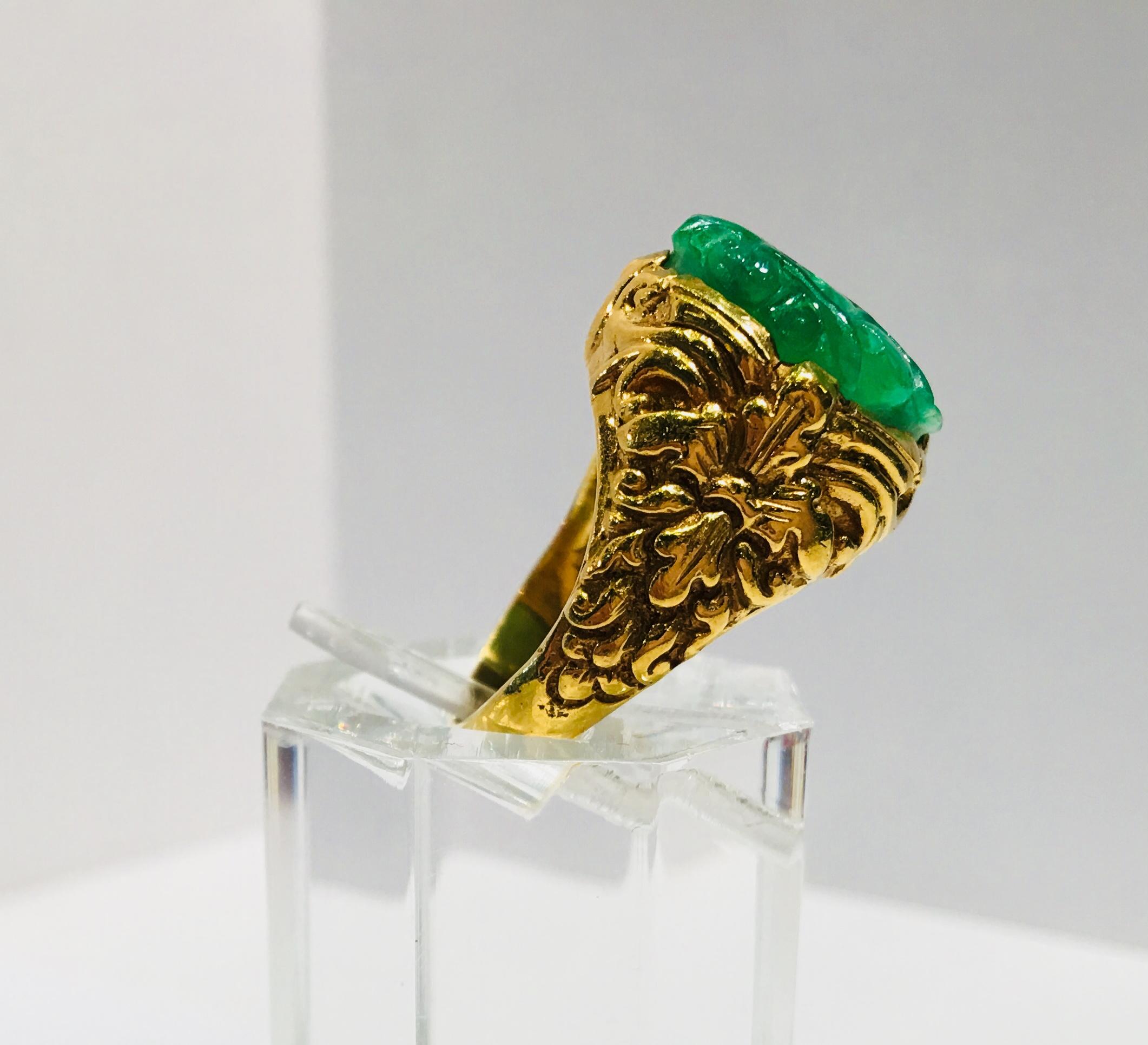 flower jade ring