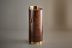 Exquisite Art Deco bar cabinet made of walnut