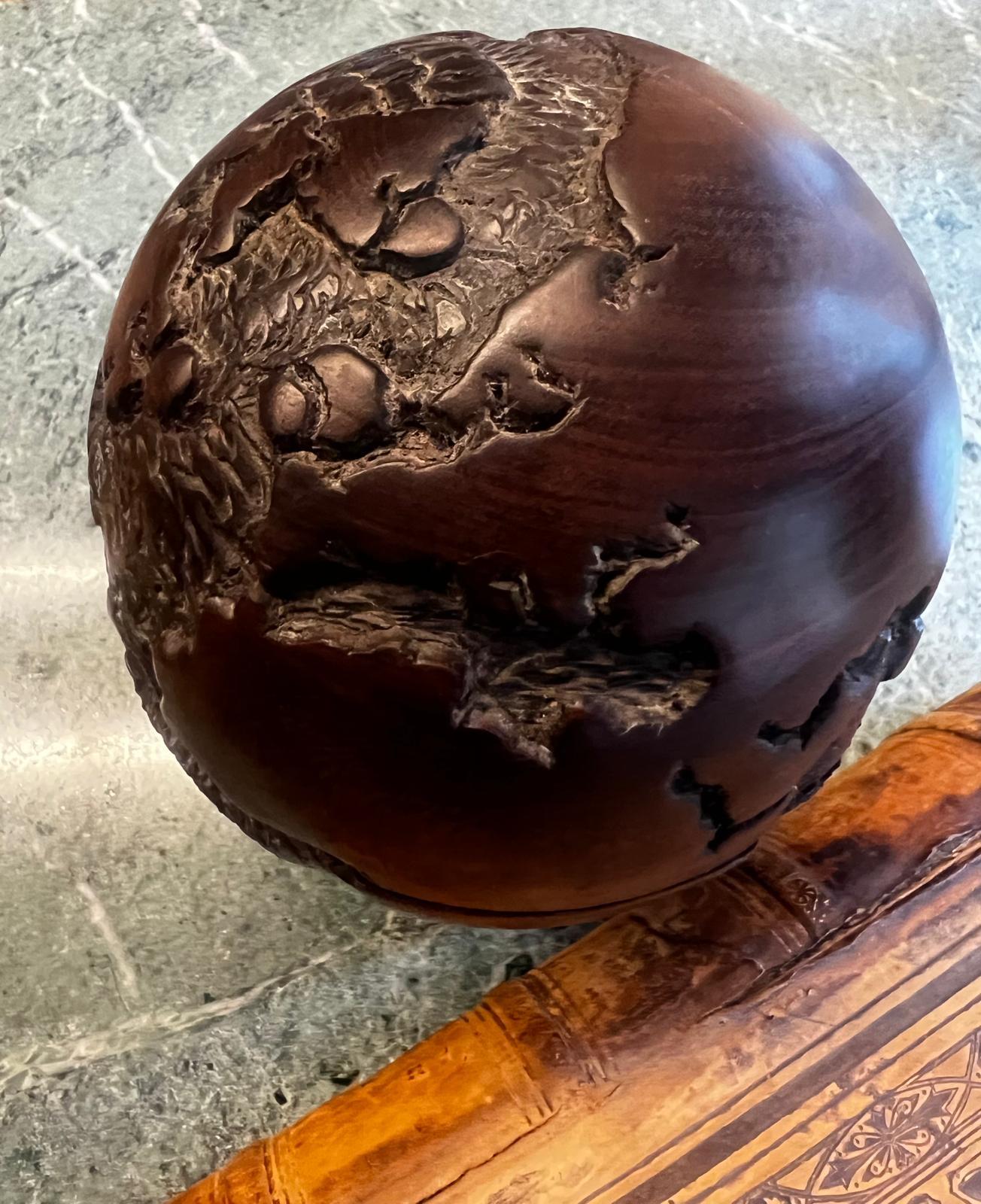 Exquisite Art Deco Ebony World Globe Vienna 1900 For Sale 3
