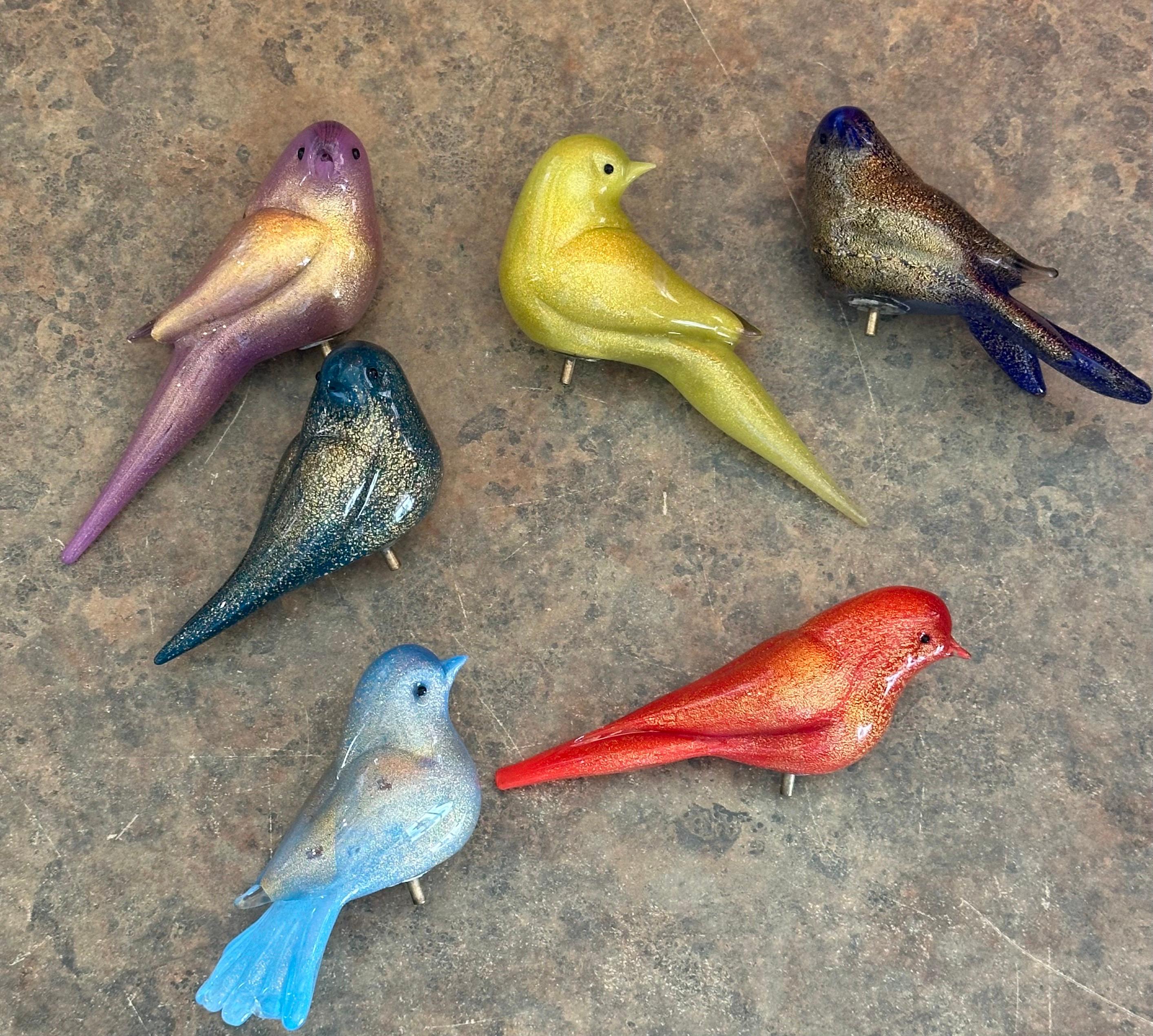Squisita vasca per uccelli in vetro artistico su base in ardesia di Walter Furlan per Murano Glass in vendita 11