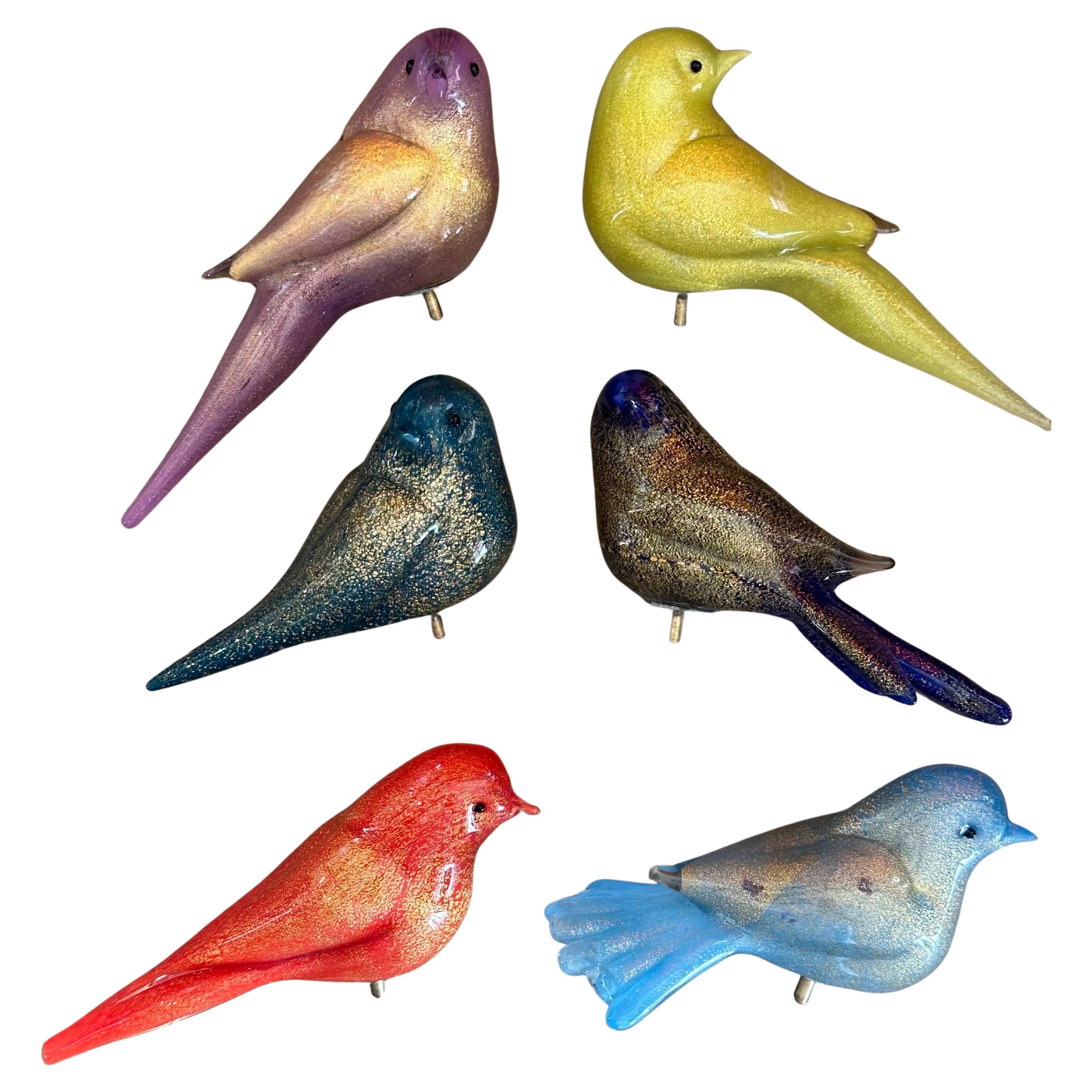 Vetro soffiato Squisita vasca per uccelli in vetro artistico su base in ardesia di Walter Furlan per Murano Glass in vendita