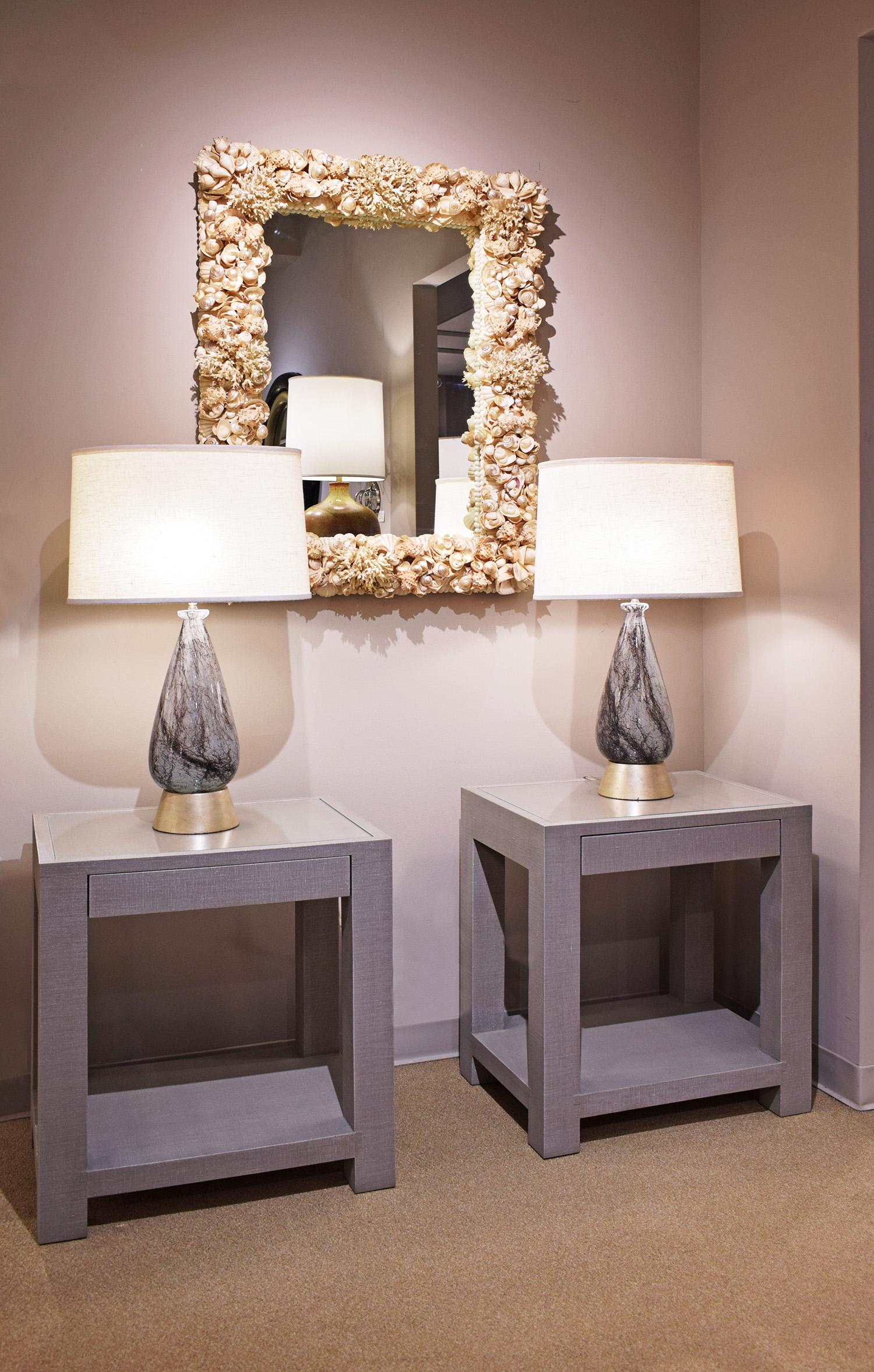 Exquisite Artisan Mirror with Applied Sea Shells and Coral 1970s In Excellent Condition In New York, NY