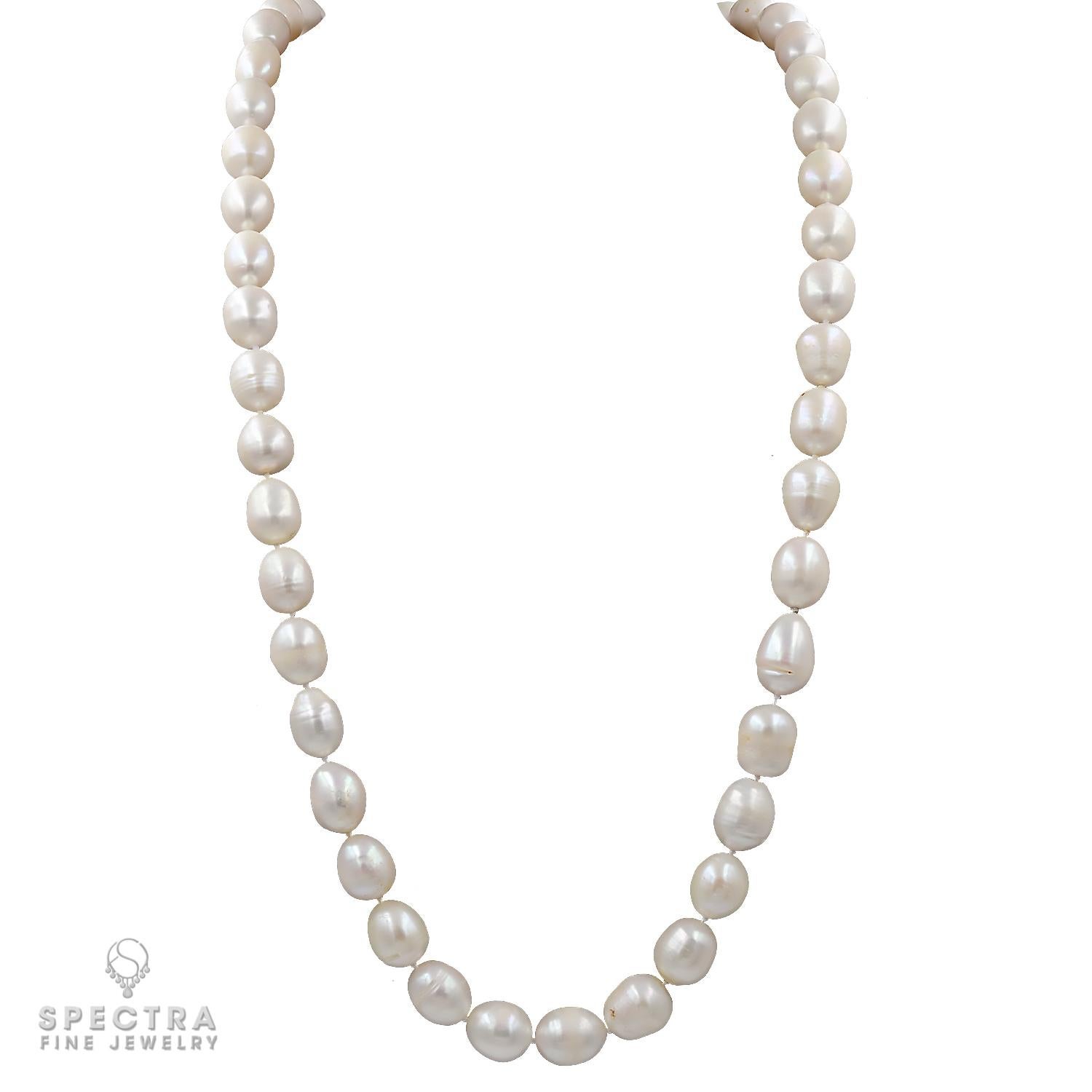 Contemporary Exquisite Baroque South Sea Pearl Necklace & Bracelet Set For Sale