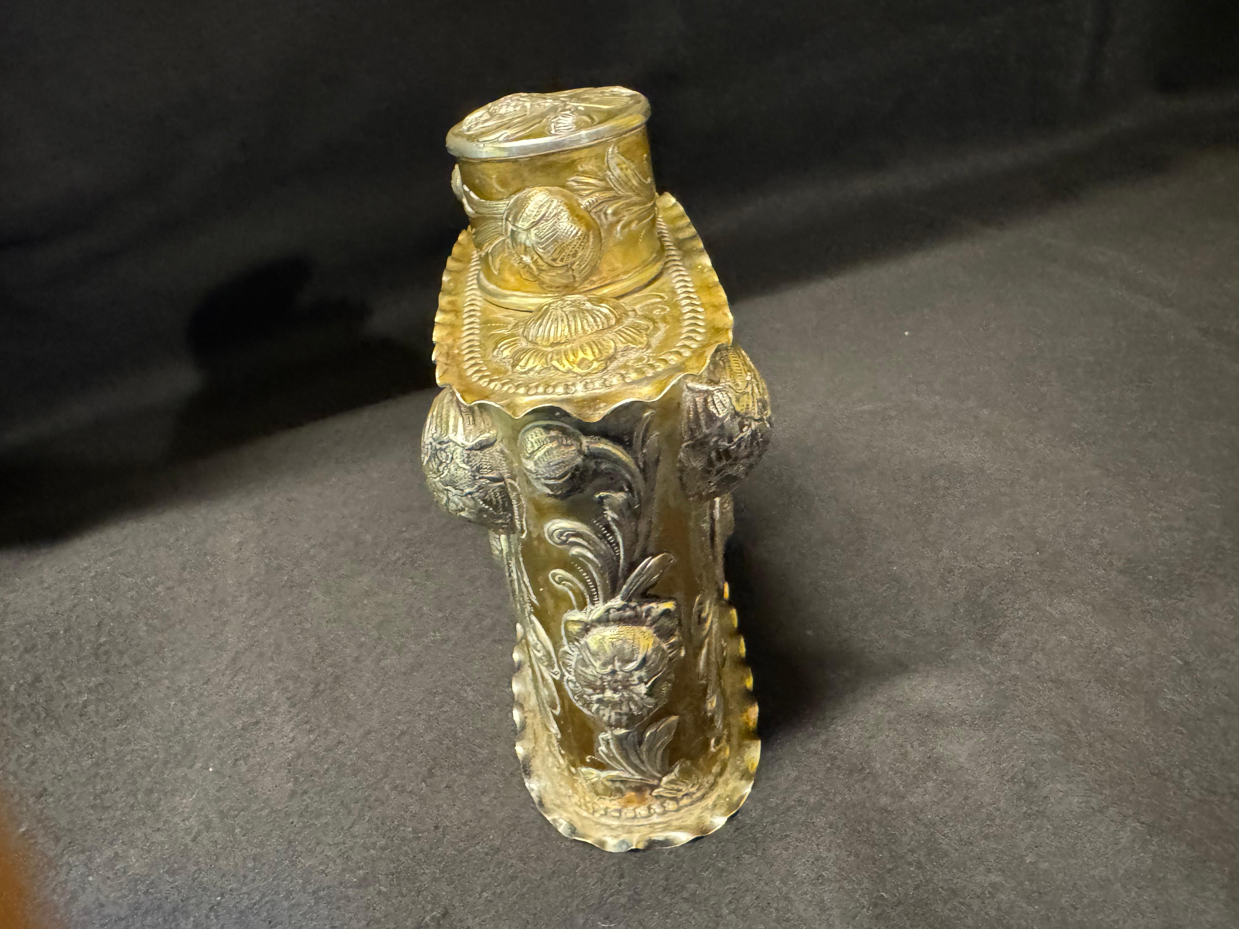 Exquise boîte à thé en argent de style baroque - Simon Rosenau, Bad Kissingen Unisexe en vente