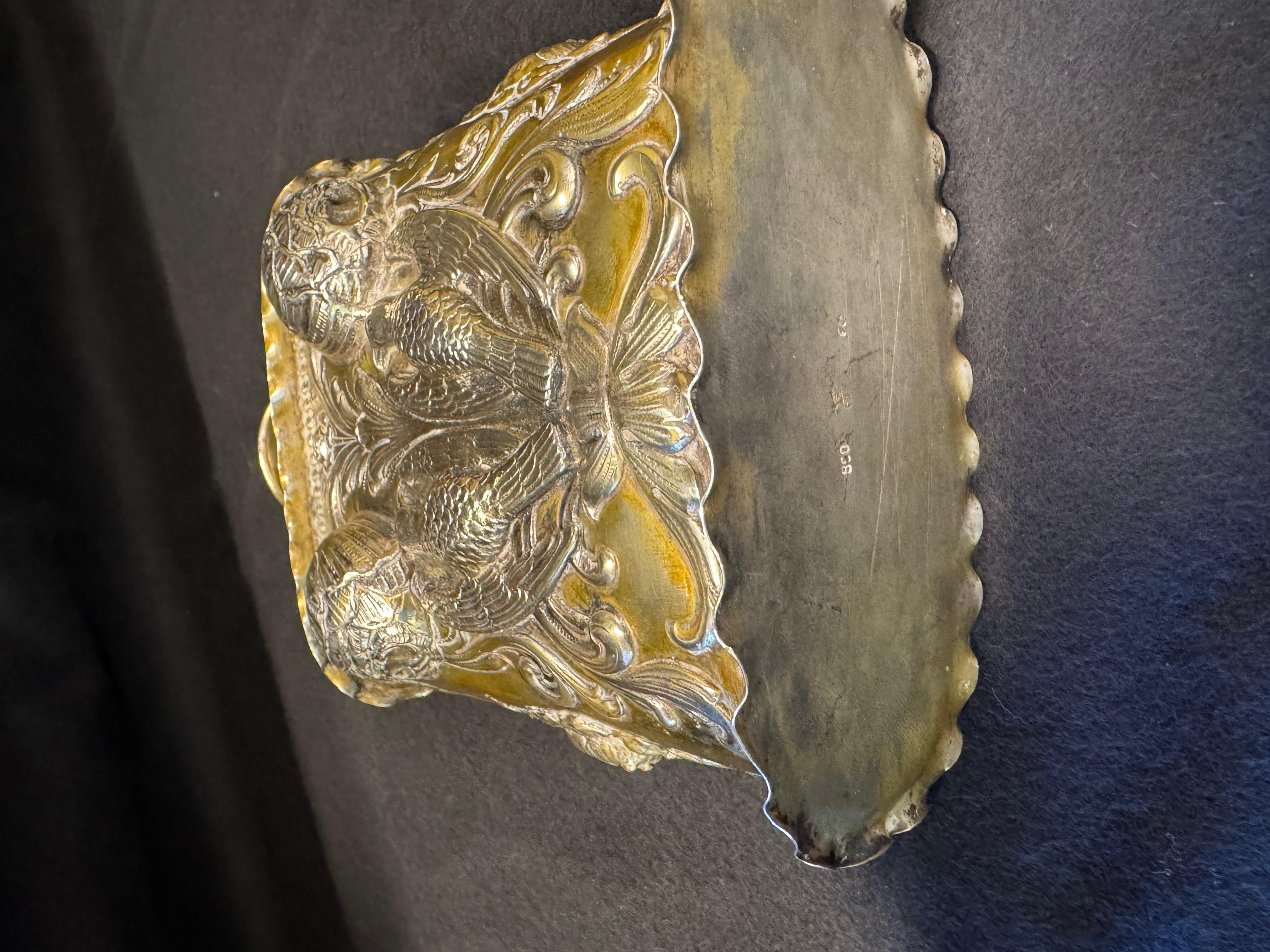 Exquise boîte à thé en argent de style baroque - Simon Rosenau, Bad Kissingen en vente 2