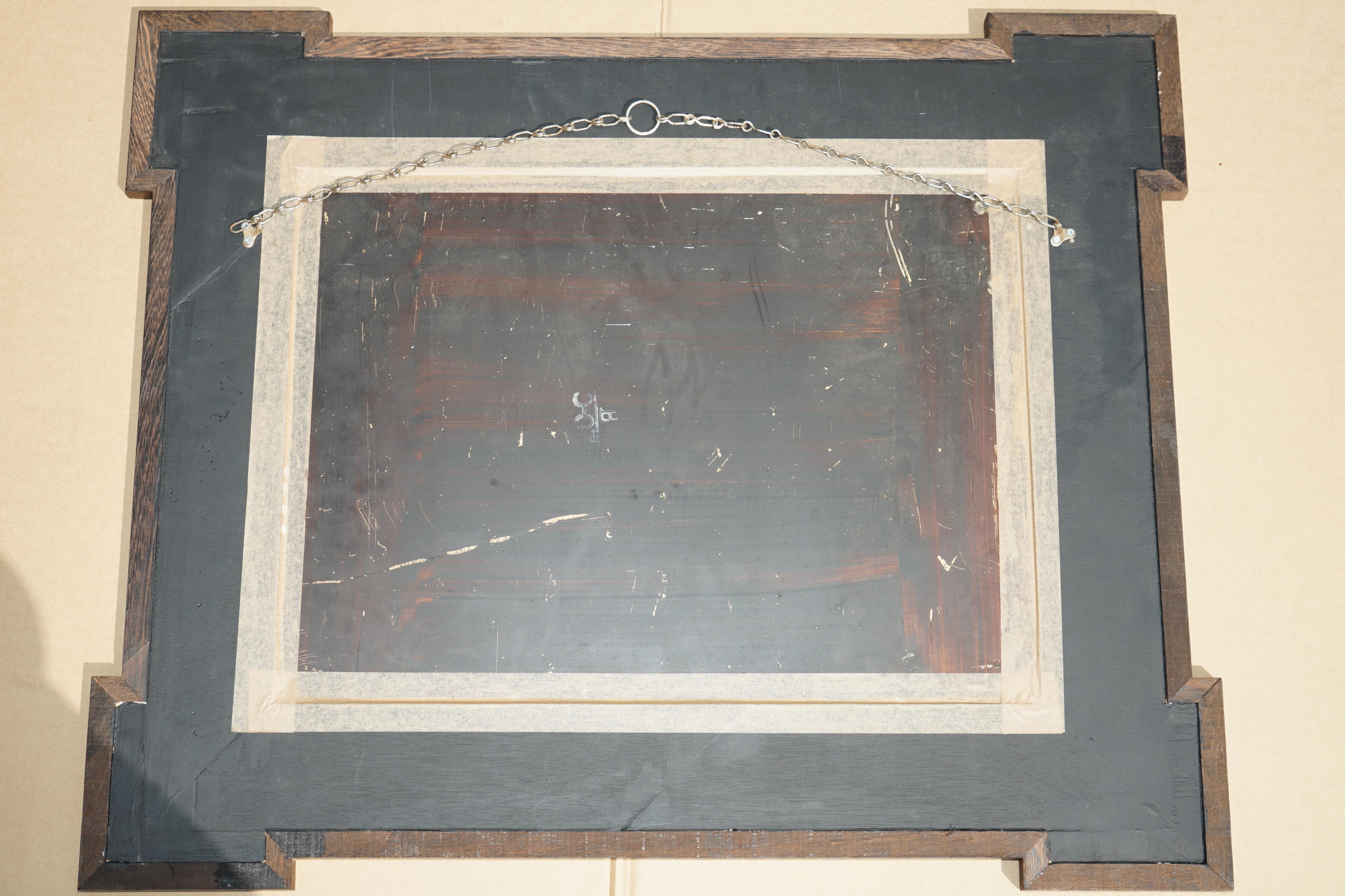 EXQUISITE OYSTER LABURNUM WOOD WALL MiRROR SUBLIME PATINA en vente 4
