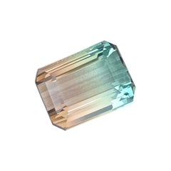 Exquisite Bicolor Tourmaline Gemstone 4.59 Carats Tourmaline Ring Jewelry