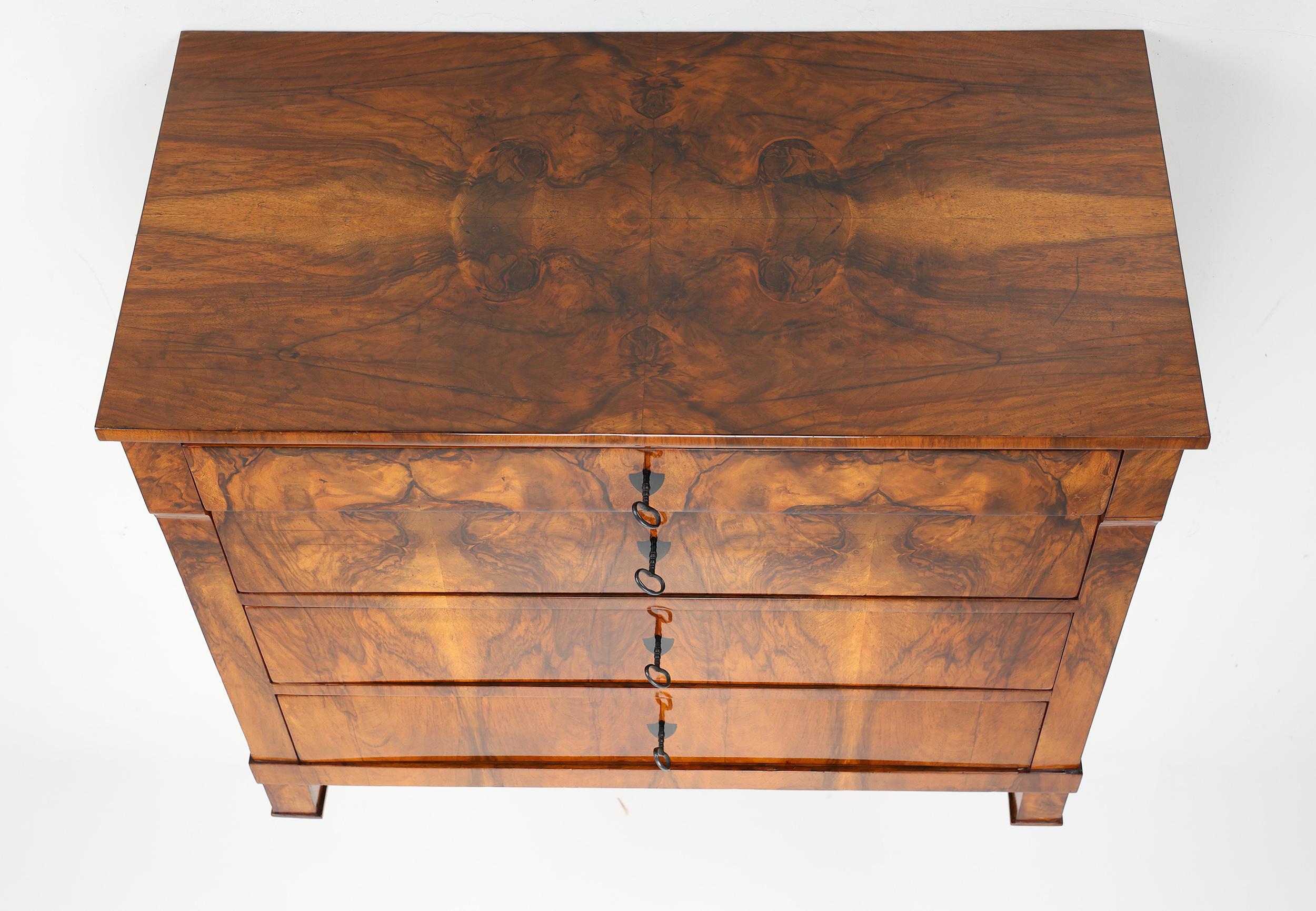 Exquisite Biedermeier Commode, Circa 1820 For Sale 12