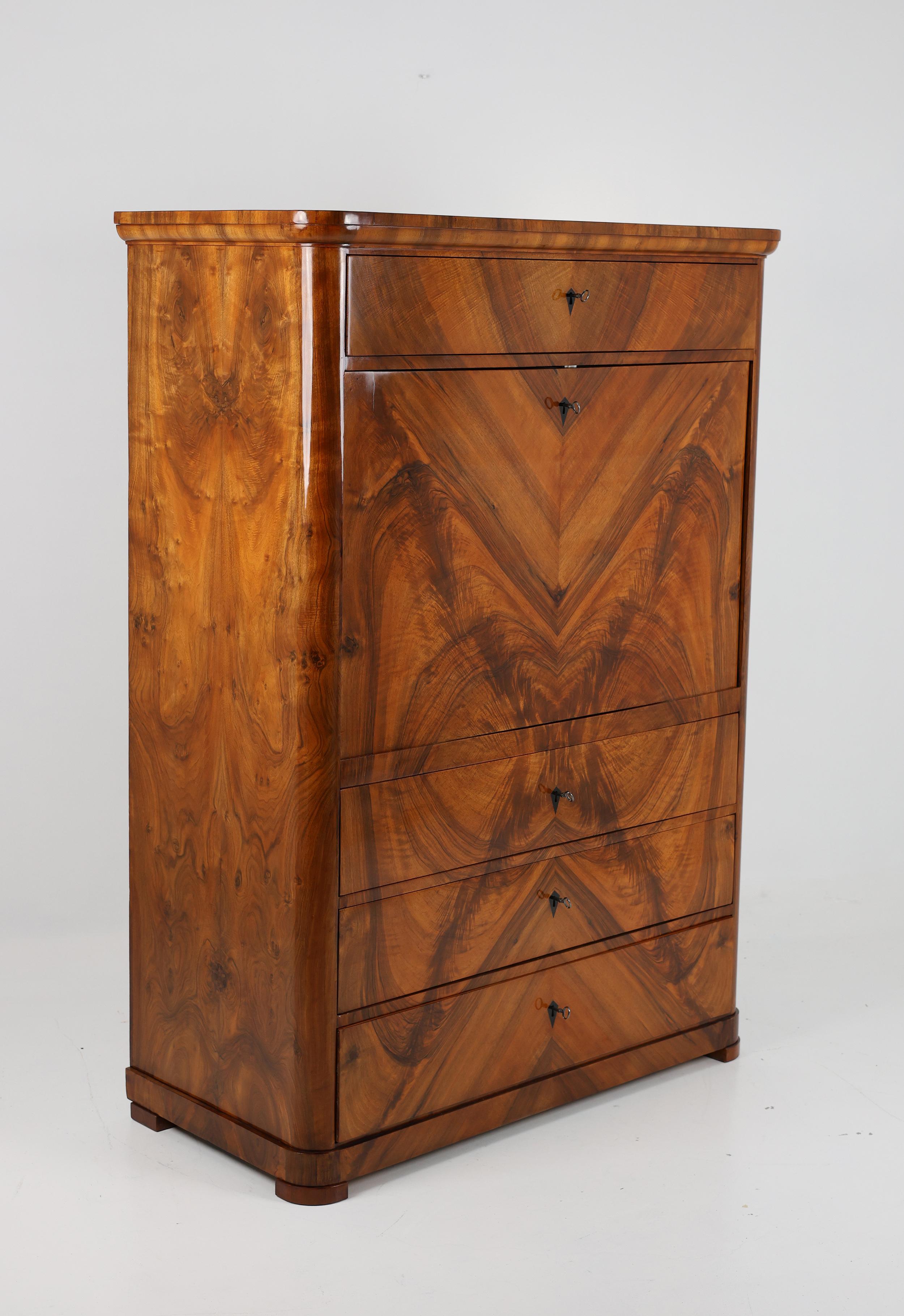 Exquisiter Biedermeier-Sekretär, Deutschland, ca. 1825-1830 im Angebot 6