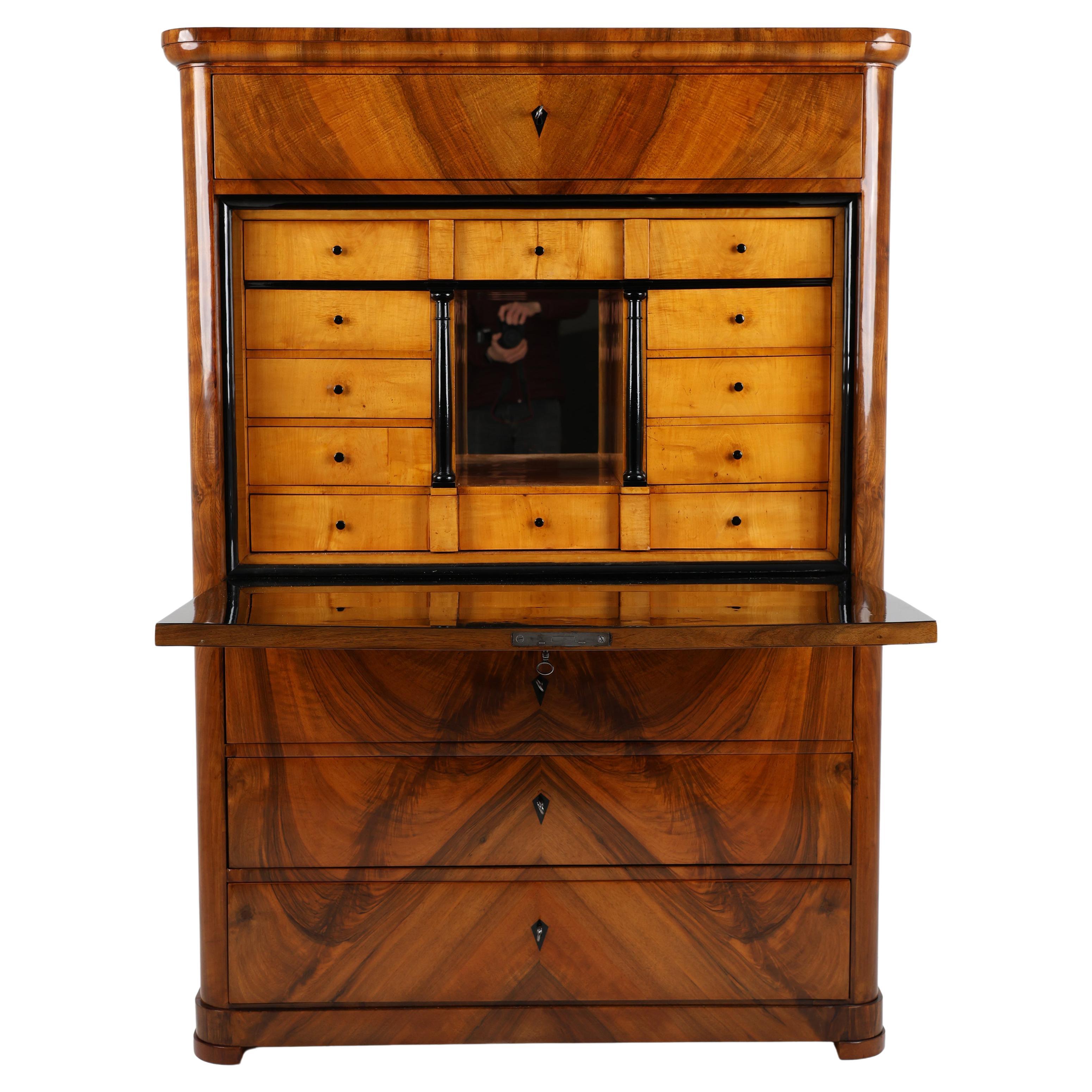 Exquisite Biedermeier Secretaire, Germany, c. 1825–1830