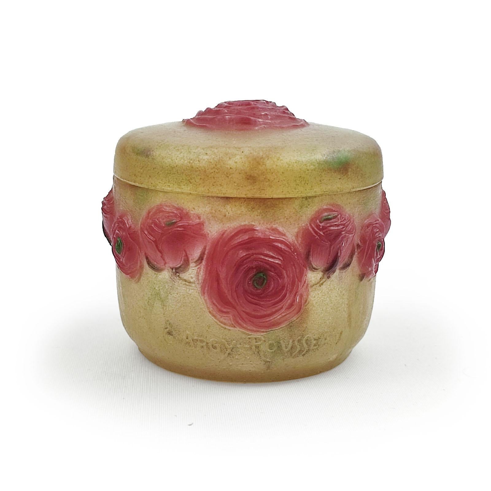 Art Nouveau Exquisite Box in Pate De Verre by G. Argy-Rousseau in vendita