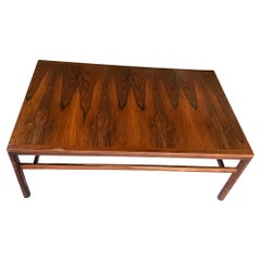 Exquisite Brazilian Rosewood Coffee Table Low Profile Modern, 1970s