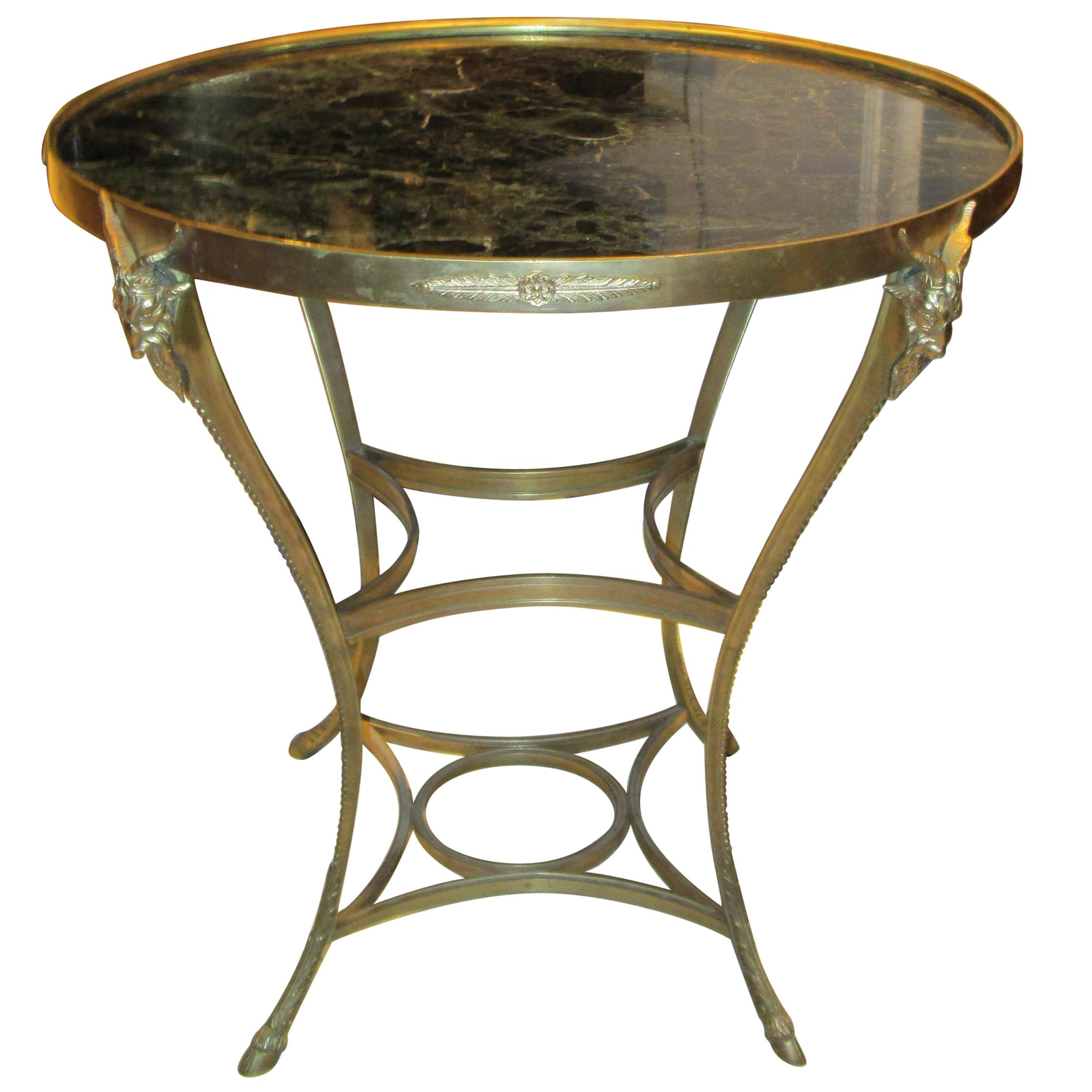 Exquisite Bronze Gueridon Table