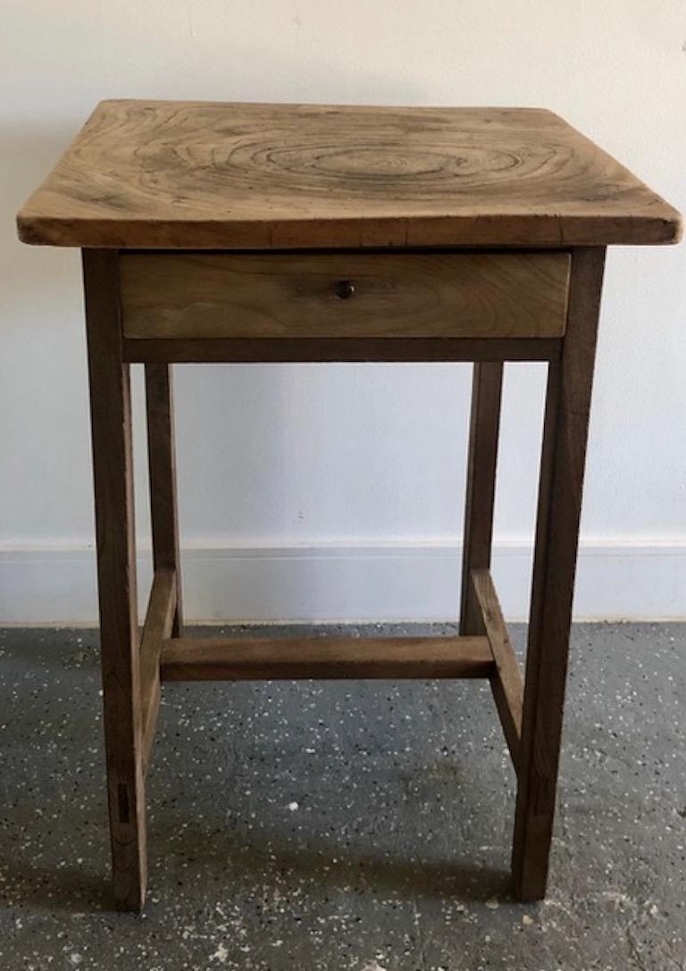 Exquisite Brown, Tongue and Groove Wooden Top Table For Sale at 1stDibs
