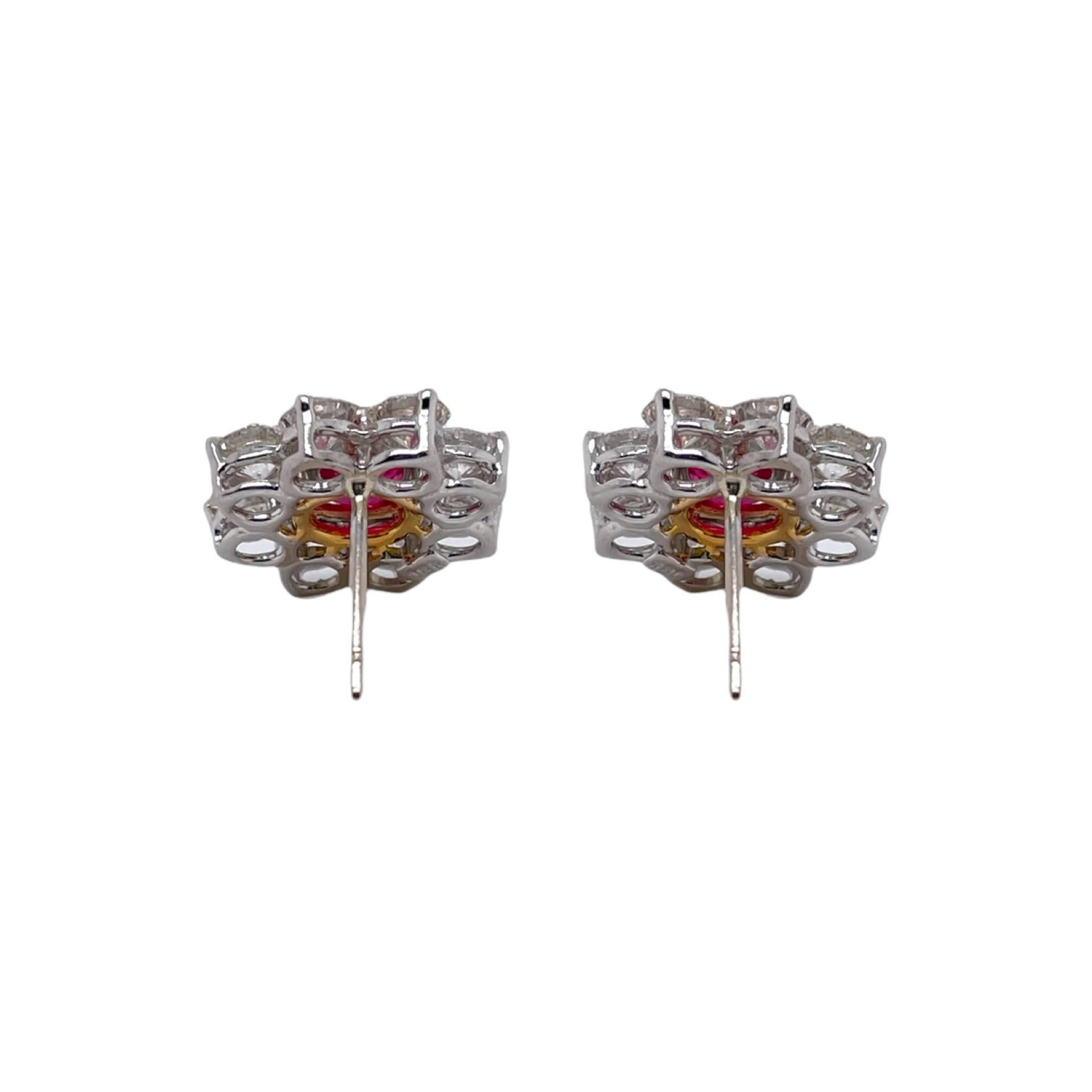 burmese ruby earrings
