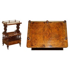 UNITA' DI CANTERBURIA IN NOCE BURR CIRCA 1840 CON BINARIO A GALLERIA IN OTTONE