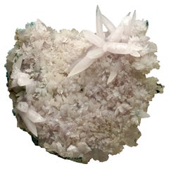 Squisita calcite su ametista dal Brasile