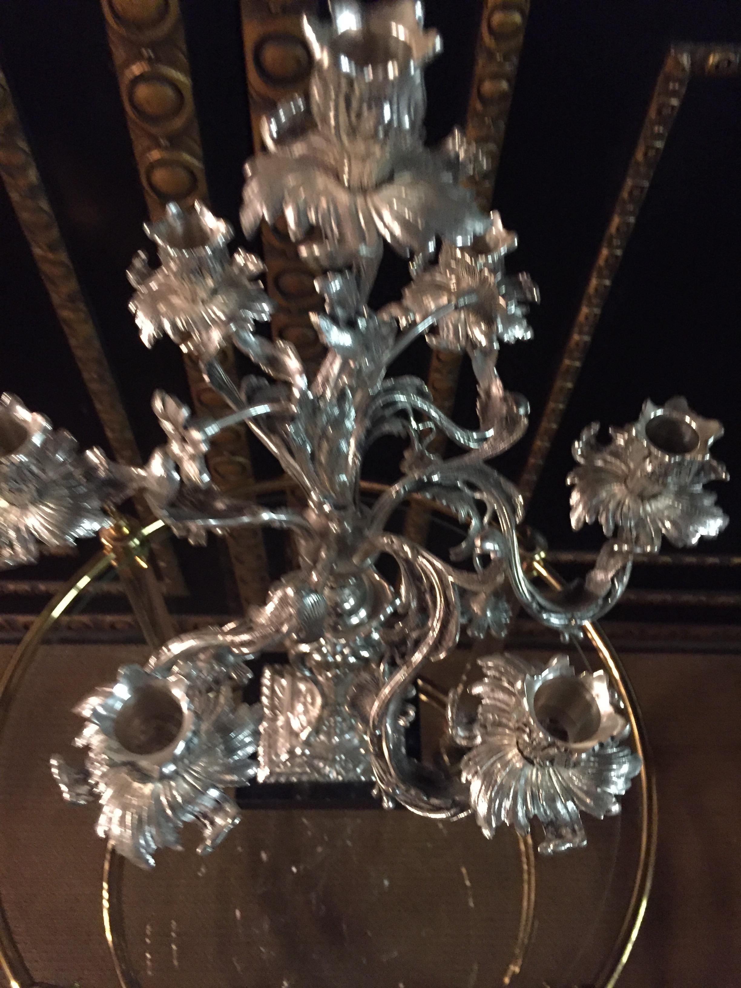 Exquisite Candelabra in Rococo Style For Sale 1