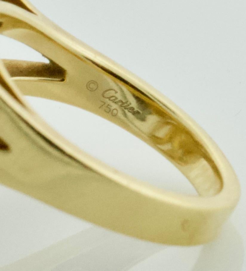 Exquisite Cartier 18k Yellow and White Gold Diamond Ring - Caresse d'Orchidees 4