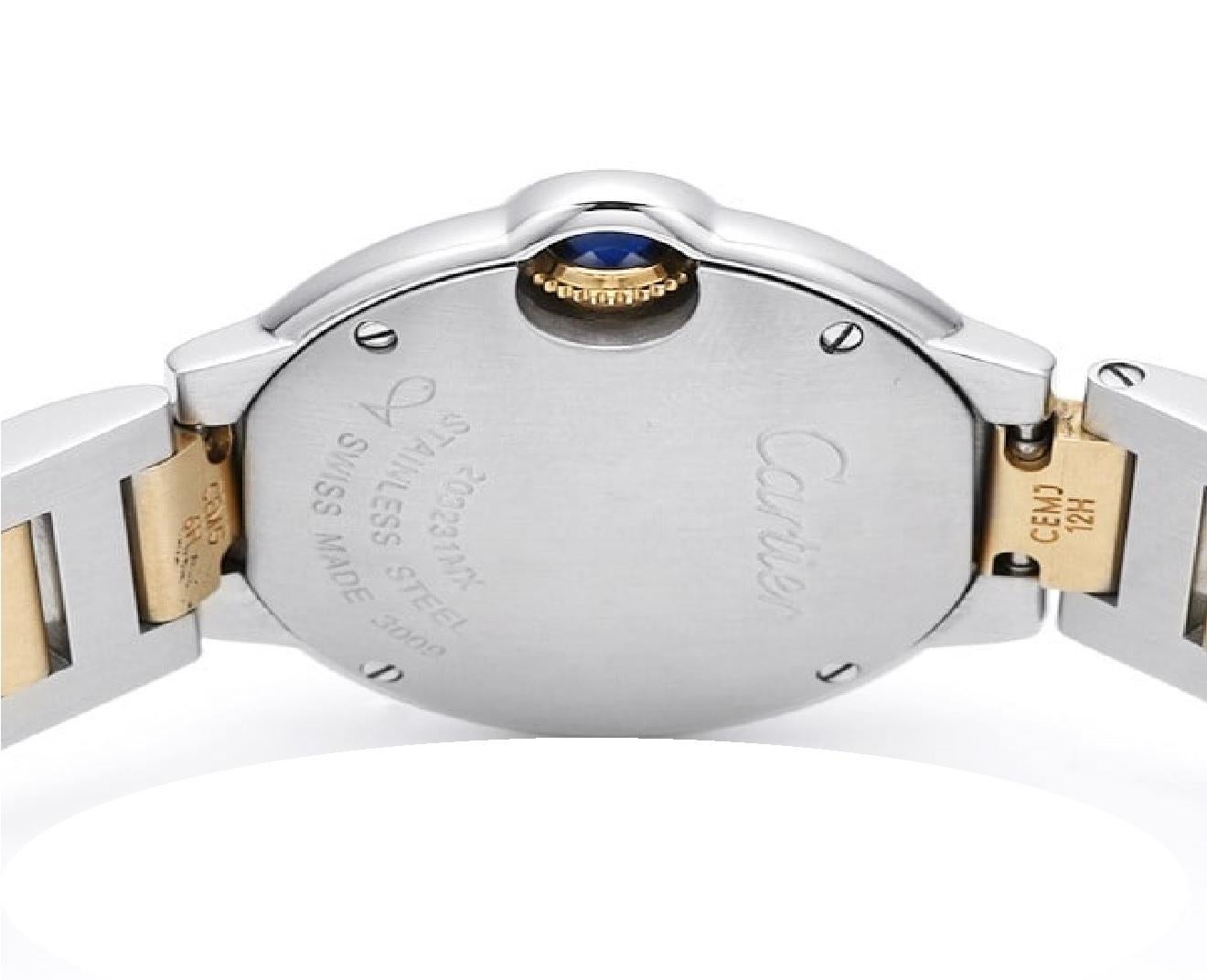 Exquisite Cartier Baron Blue 28mm W69007Z3 Classic Luxury Timepiece 2