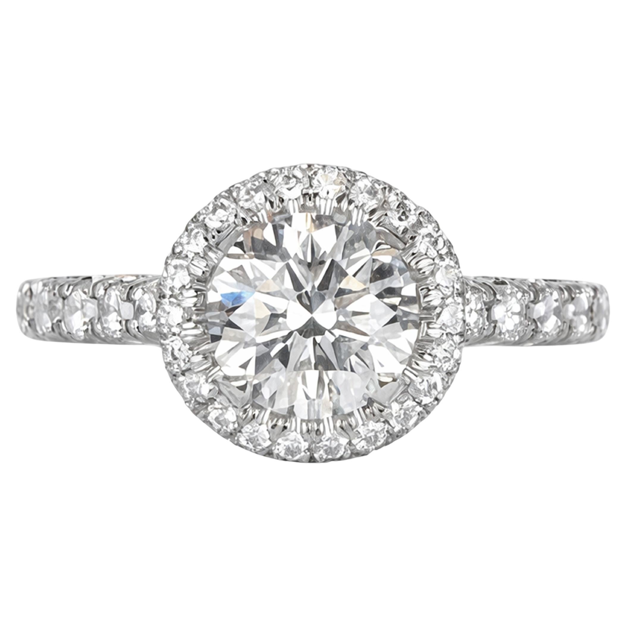 Exquisite Cartier Destinée Platinum 
Diamond Engagement Ring