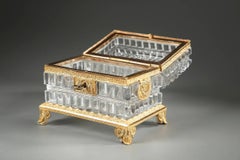 Exquisite Charles X Cut-Crystal Casket