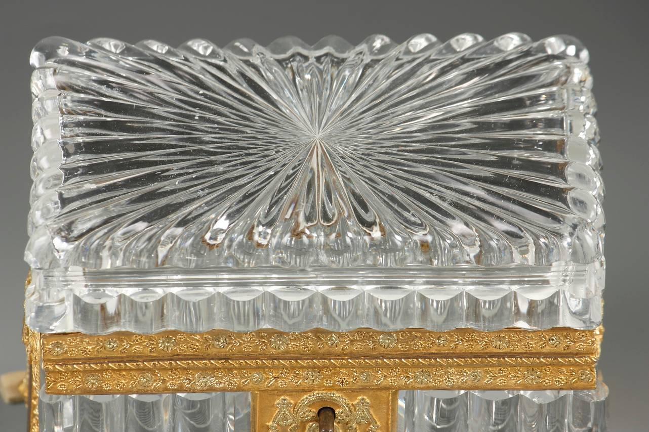Exquisite Charles X Cut-Crystal Casket 1
