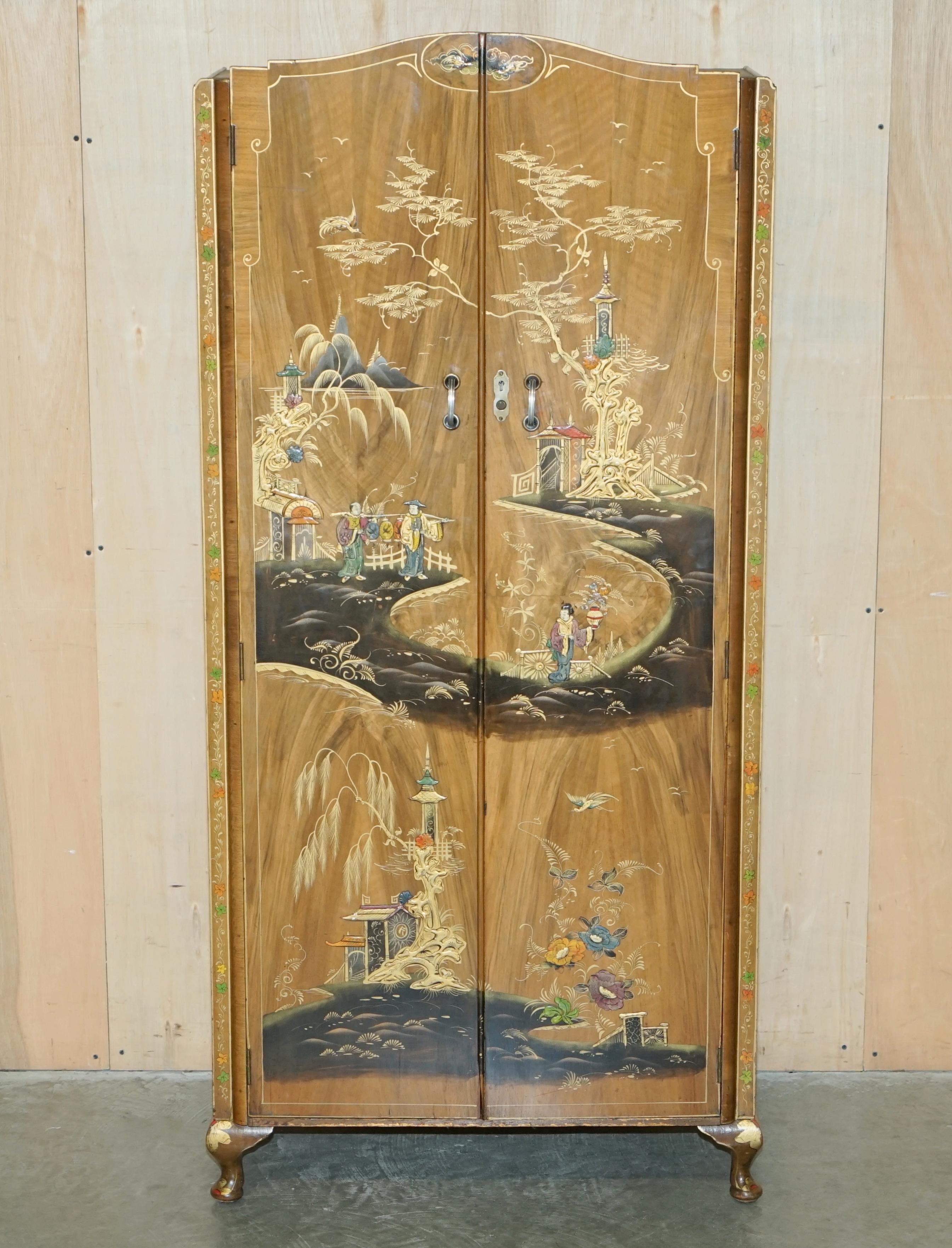 Royal House Antiques

Royal House Antiques is delighted to offer for sale this exquisite Chinese export chinoiserie walnut double wardrobe which is part of a suite. 

Please note the delivery fee listed is just a guide, it covers within the M25 only