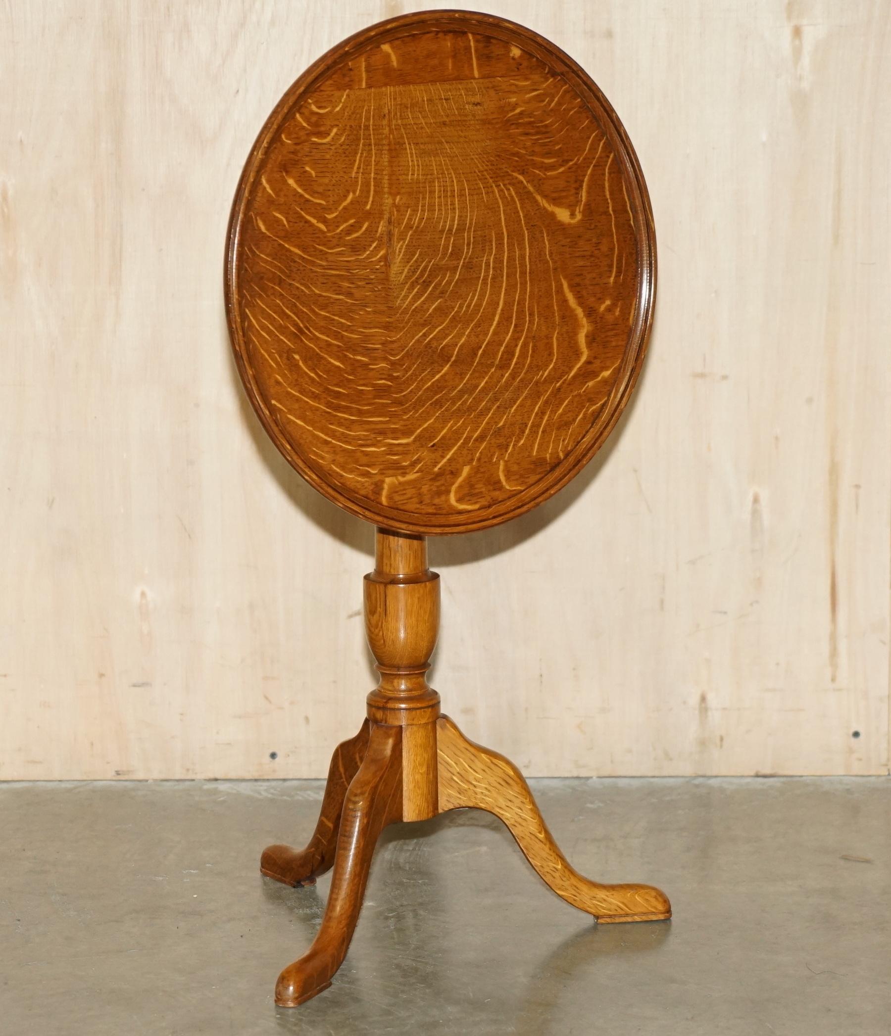 Royal House Antiques

Royal House Antiques is delighted to offer for sale this very fine antique circa 1840-1860 fully restored tilt top side table in Tiger Oak which has been traditionally French polished 

Please note the delivery fee listed is