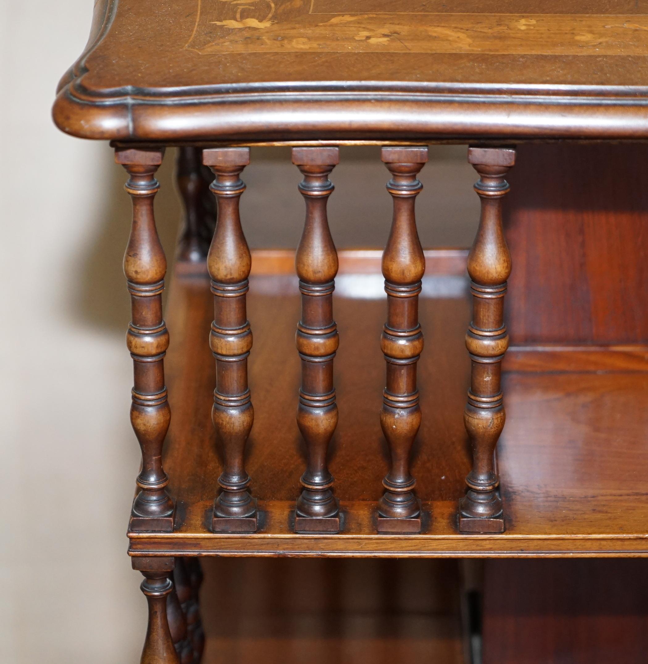 Hand-Crafted Exquisite circa 1880 Antique Victorian Hardwood Revolving Bookcase Book Table