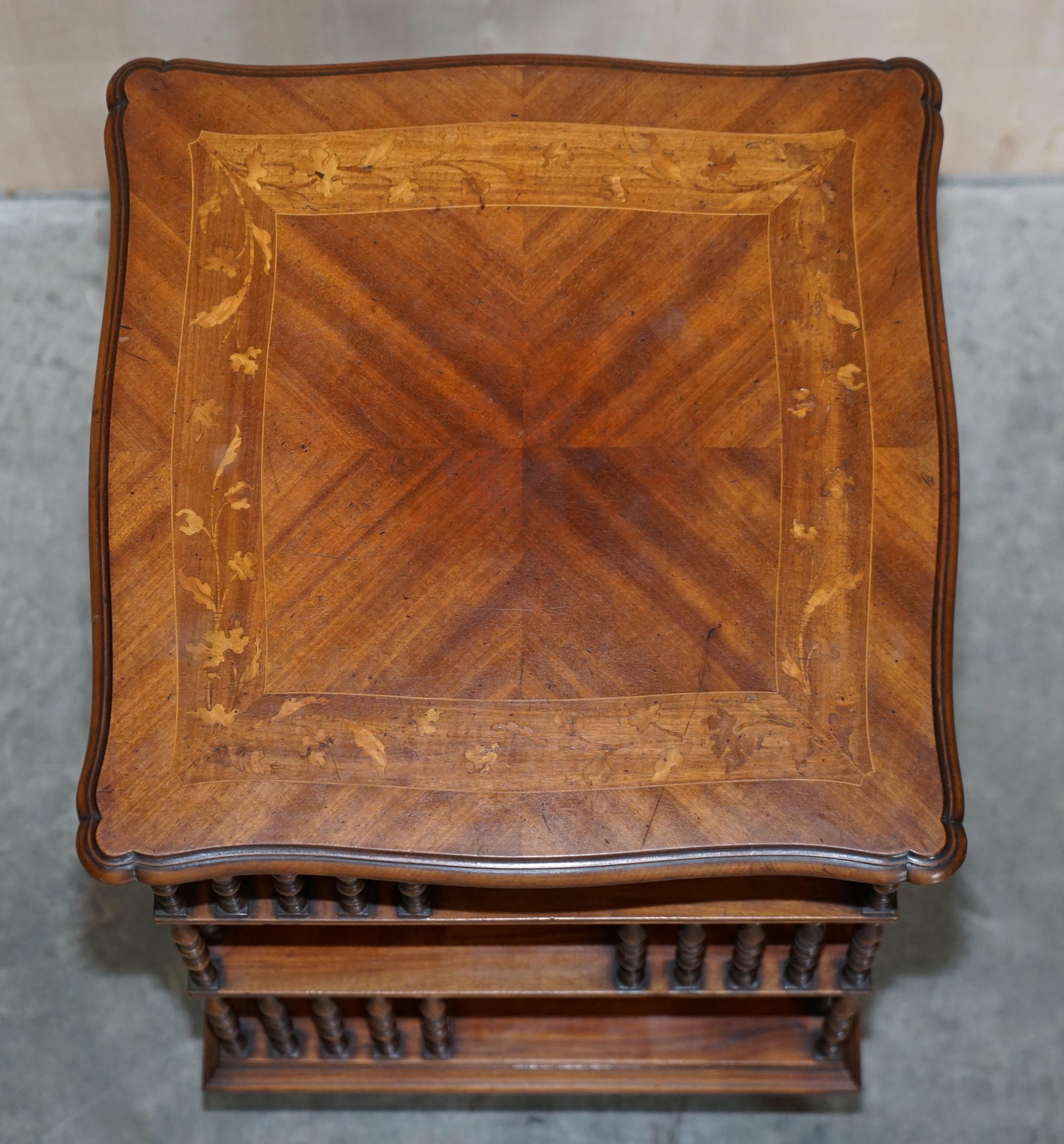 Exquisite circa 1880 Antique Victorian Hardwood Revolving Bookcase Book Table 2