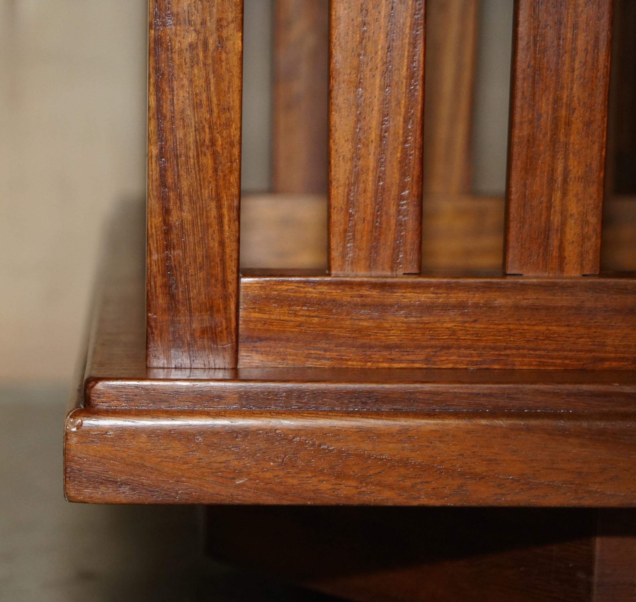 Exquisite circa 1920 Antique Art Deco Hardwood Revolving Bookcase Book Table For Sale 2