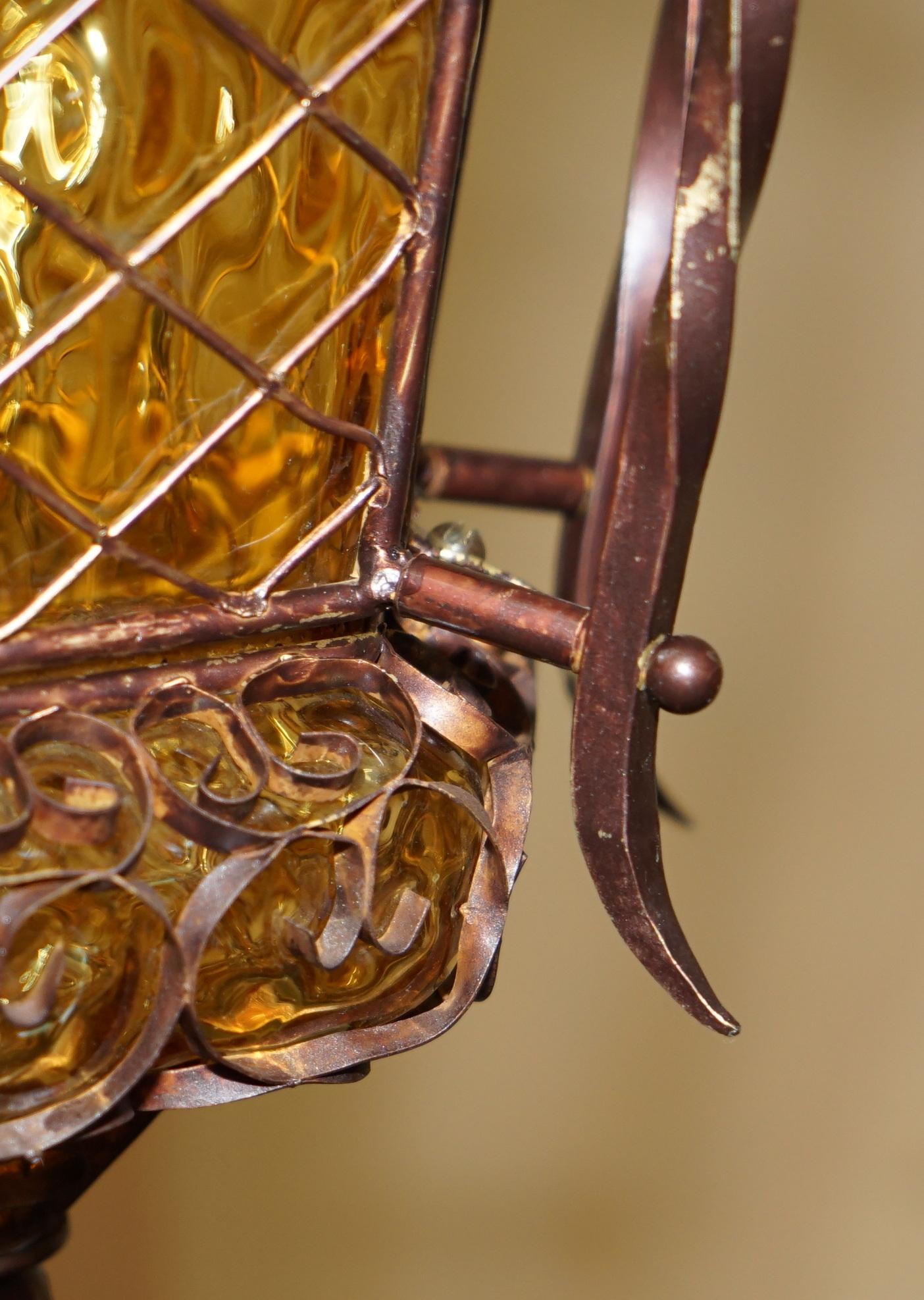 ECCEZIONALE VETRINA DI VETRO SOFFIATO CIRCA 1940 ART NOUVEAU DI SOTTOVETRO in vendita 4