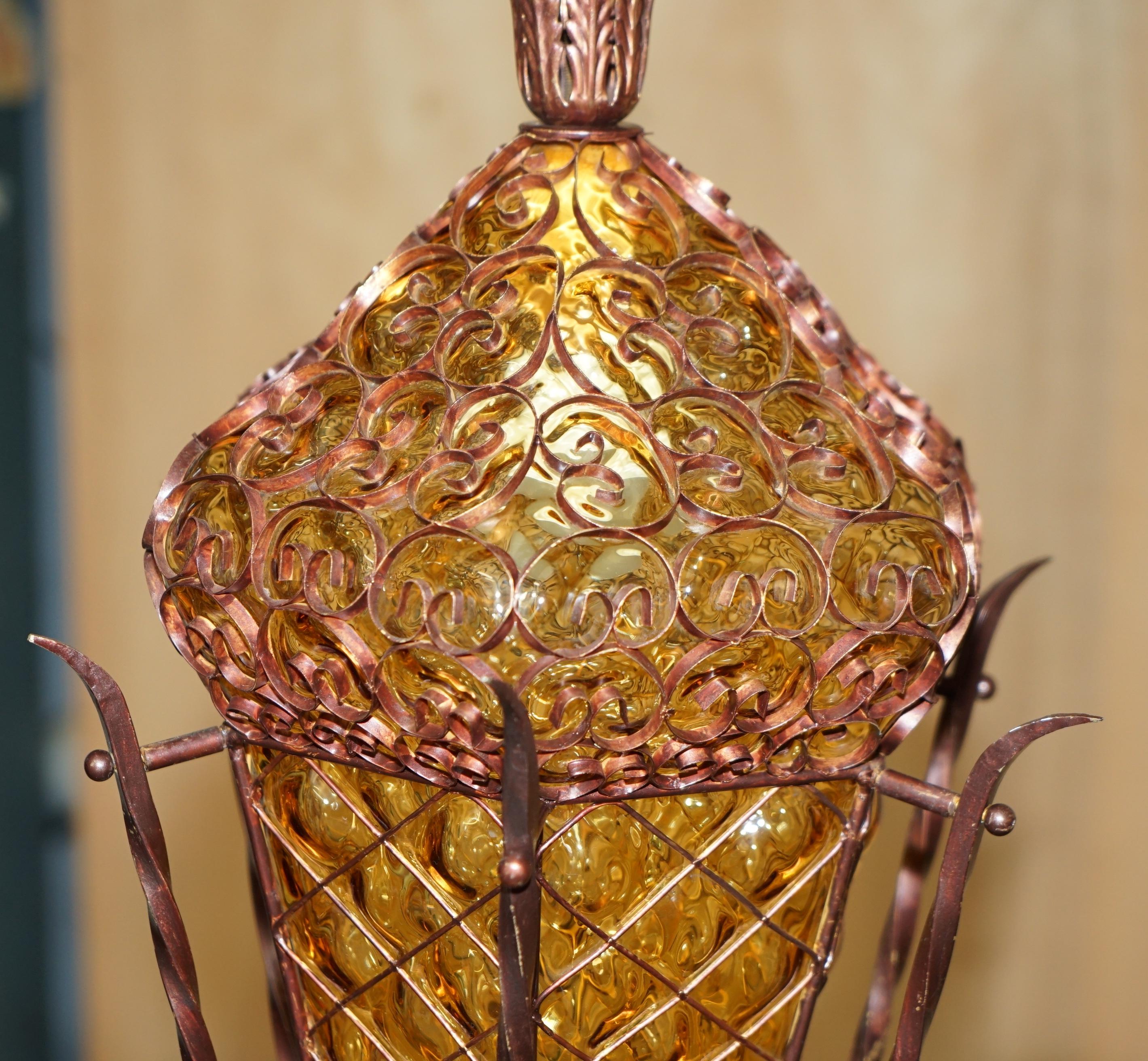 Fatto a mano ECCEZIONALE VETRINA DI VETRO SOFFIATO CIRCA 1940 ART NOUVEAU DI SOTTOVETRO in vendita