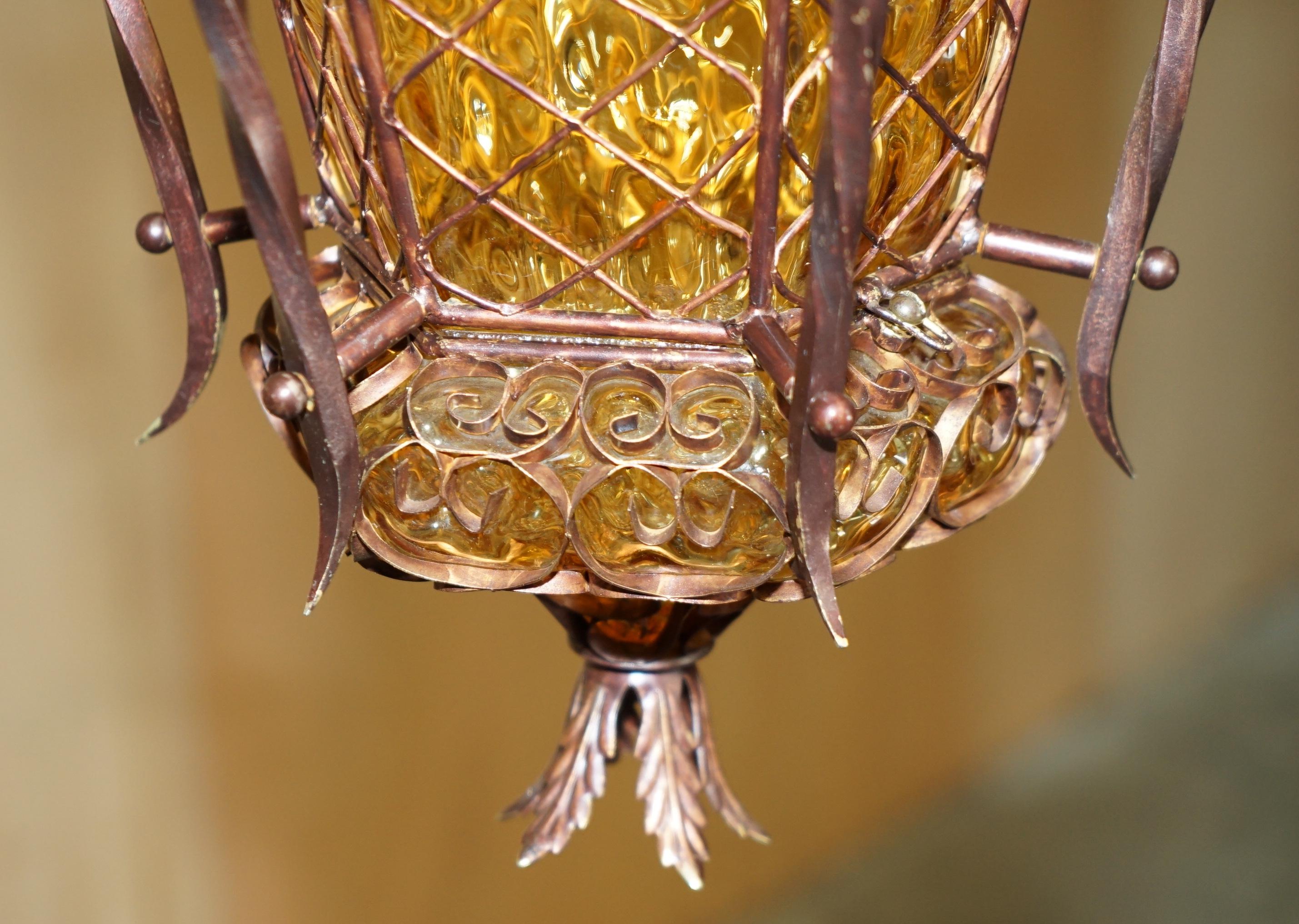 Vetro ECCEZIONALE VETRINA DI VETRO SOFFIATO CIRCA 1940 ART NOUVEAU DI SOTTOVETRO in vendita