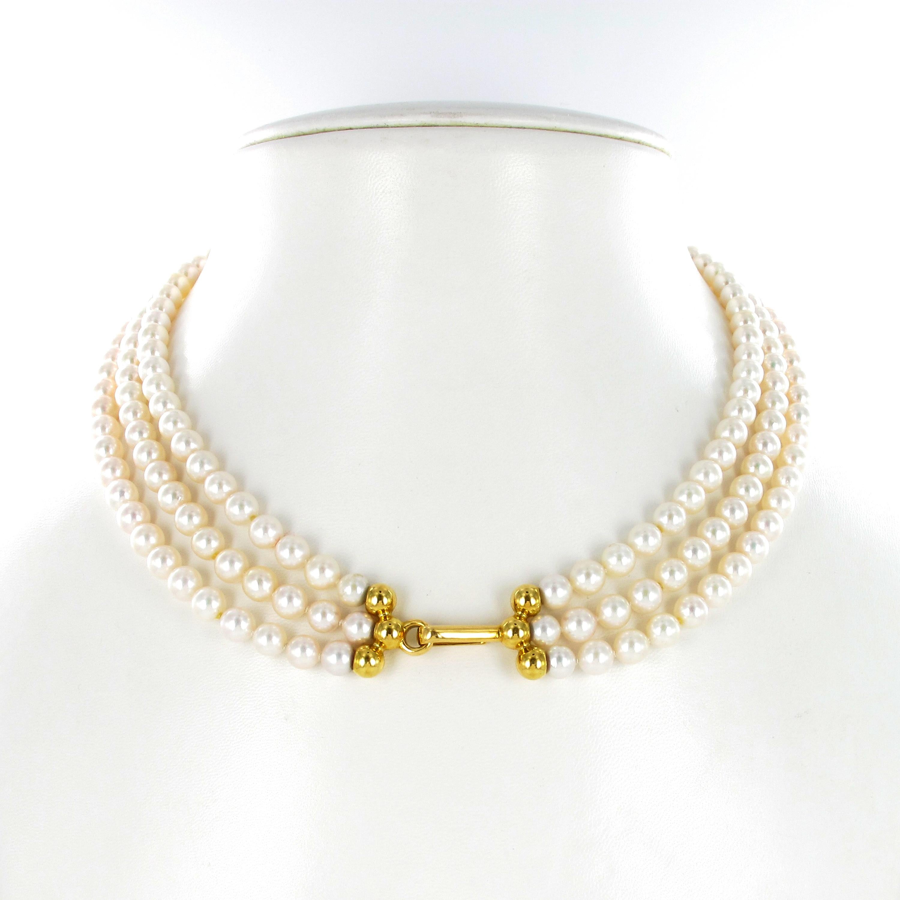 Exquisite Halskette aus Citrin, Ebenholz und Akoya-Zuchtperlen im Angebot 1