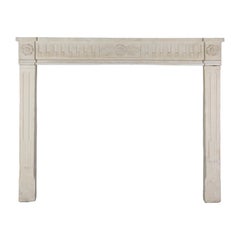 Exquisite Classic French Antique Limestone Fireplace Surround