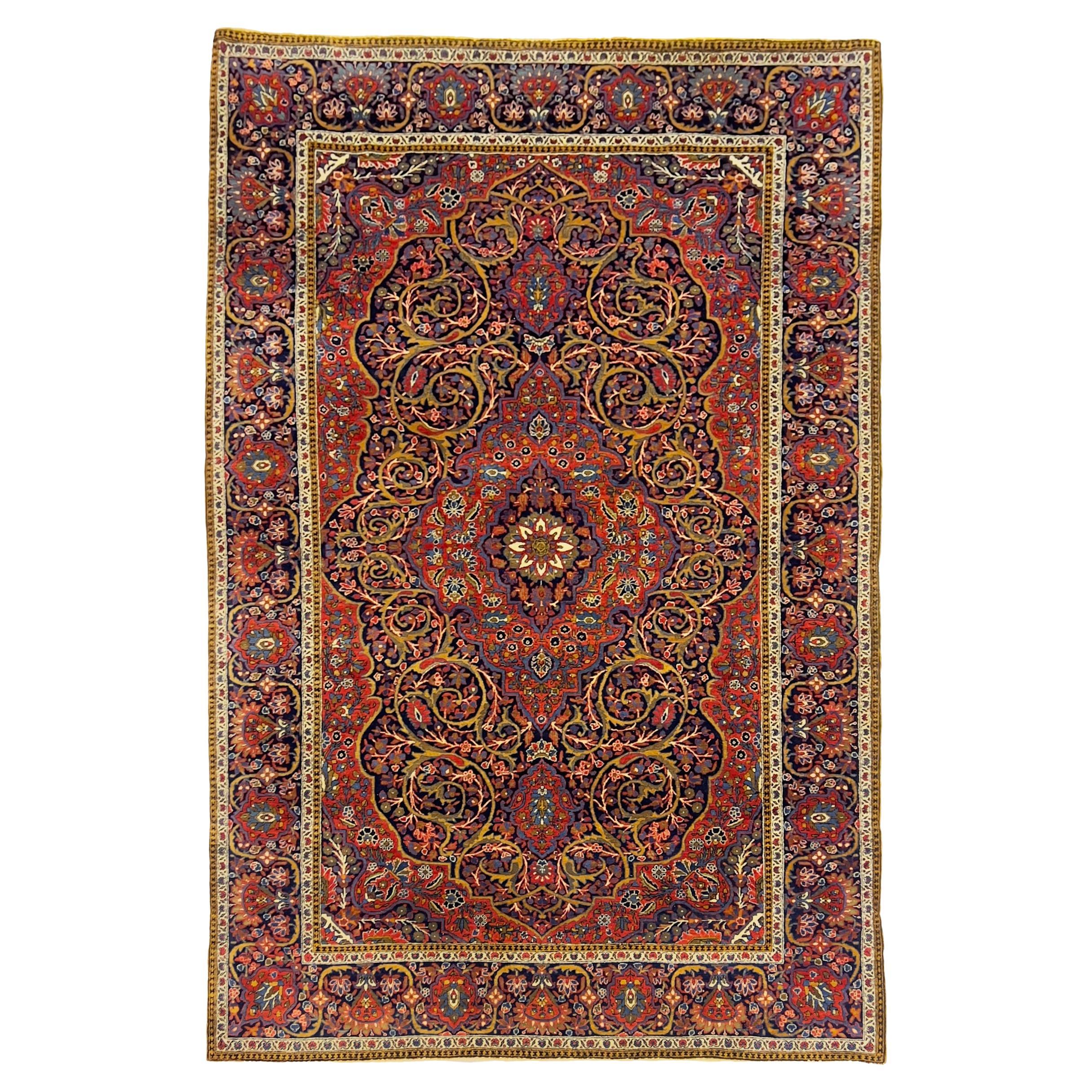  Exquisite Colourful Hand Made Wool Rug For Sale