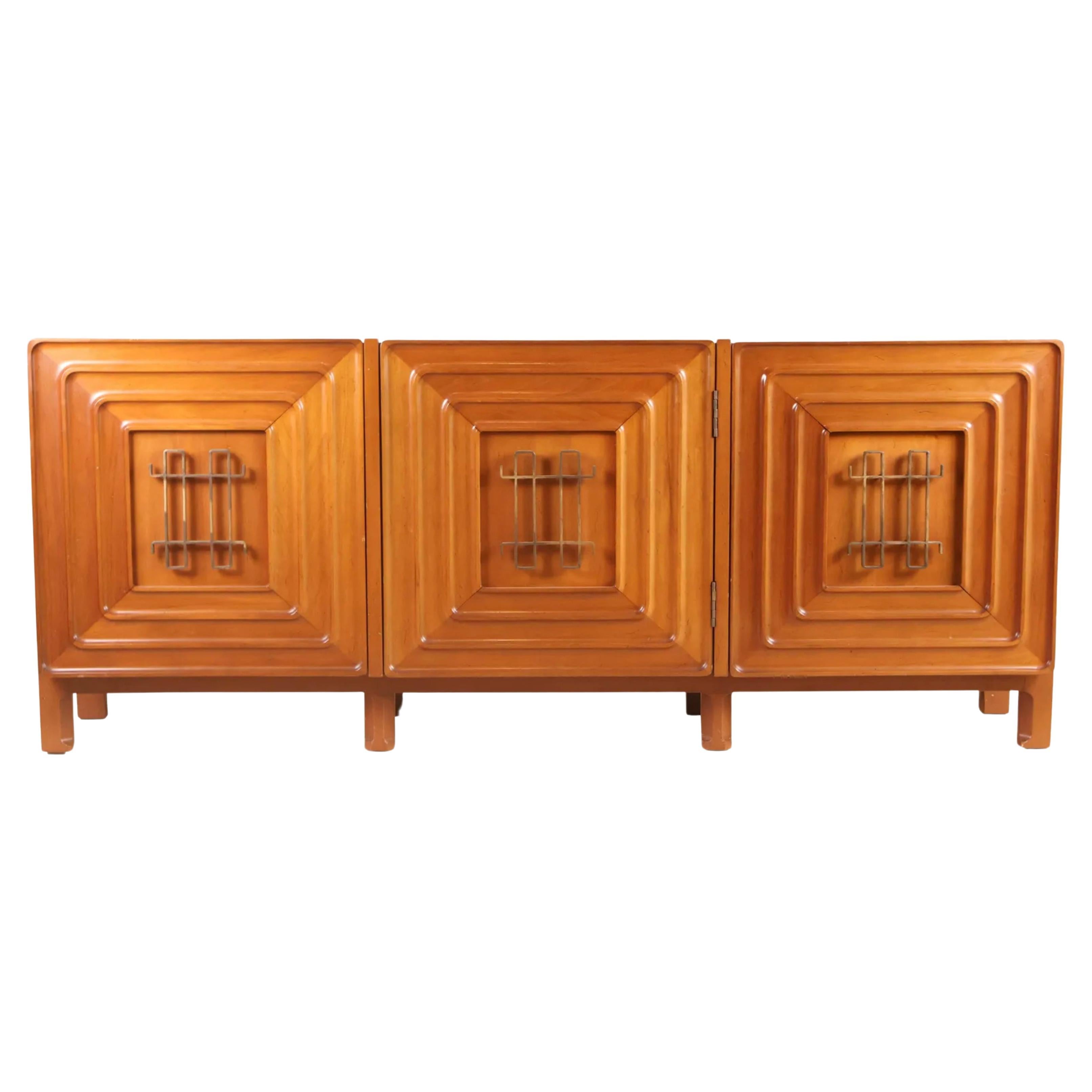 Exquisite Credenza by Edmond J. Spence made by Industria Mueblera Mexico For Sale