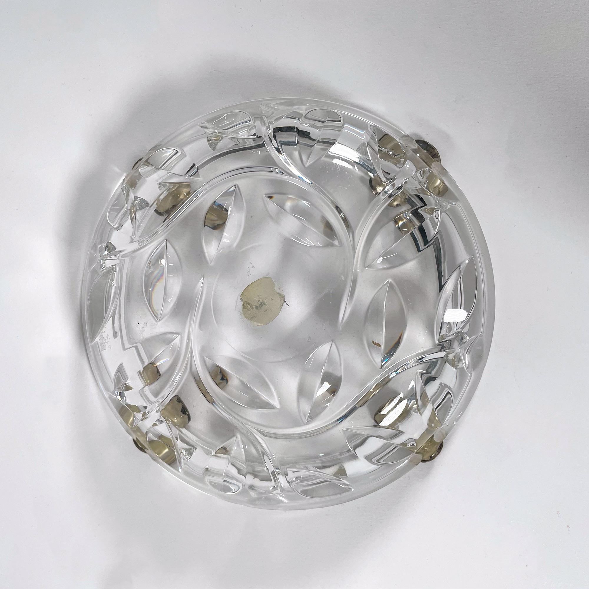 Exquisite Crystal and Silver Ashtray For Sale 2