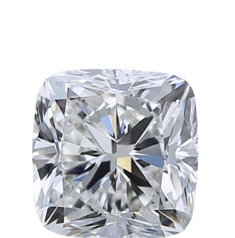 Exquisiter kissenförmiger modifizierter Brillantdiamant - 3,51 ct - Farbe E - Klarheit VVS1 (Kissenschliff) im Angebot