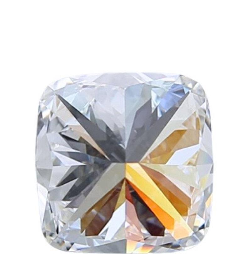 Exquisiter kissenförmiger modifizierter Brillantdiamant - 3,51 ct - Farbe E - Klarheit VVS1 im Angebot 1