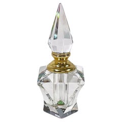 Exquisite Cut Crystal Perfume Bottle from the 2000s