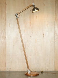 EXQUISITE DAVID LINLEY CHELSEA FLOOR STANDiNG LAMP WITH POLISH CHROME FITTINGS
