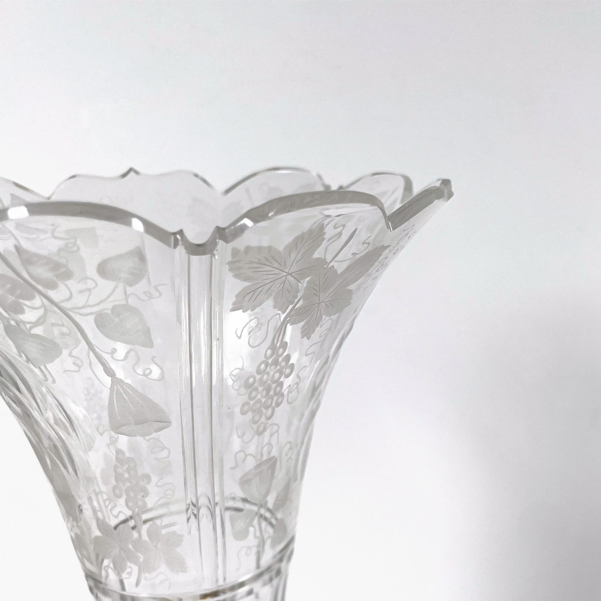 20th Century Exquisite Decorative Crystal and Gilded Bronze Object, 1960s For Sale