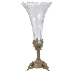 Exquisite Decorative Crystal and Gilded Bronze Object, 1960s