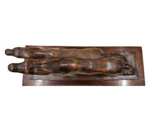 Exquisite Antelope Sculpture, Animal Terracotta, Sampiero, Art Deco, 1925, Italy