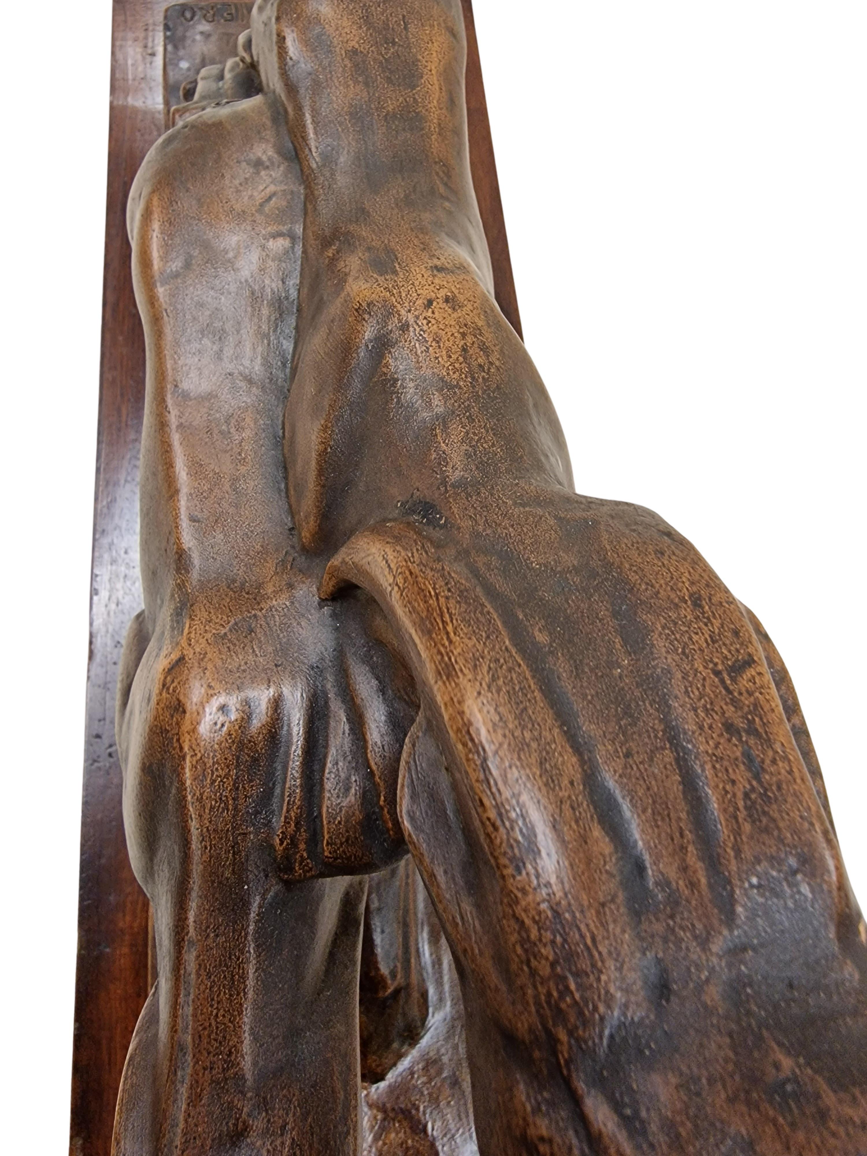 Exquisite Antelope-Skulptur, Tier-Terrakotta, Sampiero, Art déco, 1925, Italien im Angebot 2